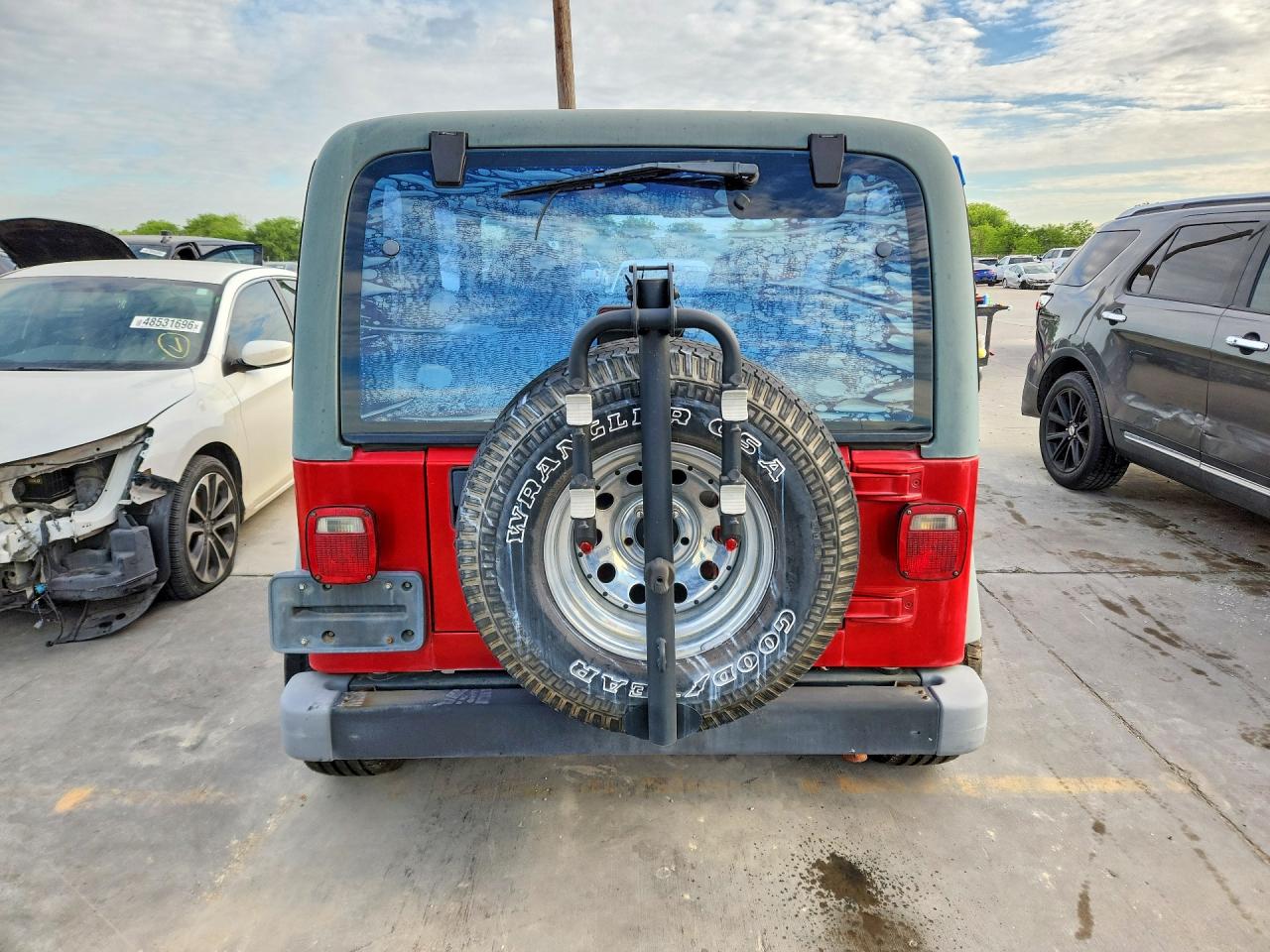 1998 Jeep Wrangler / Tj Se Red vin: 1J4FY29P6WP783107