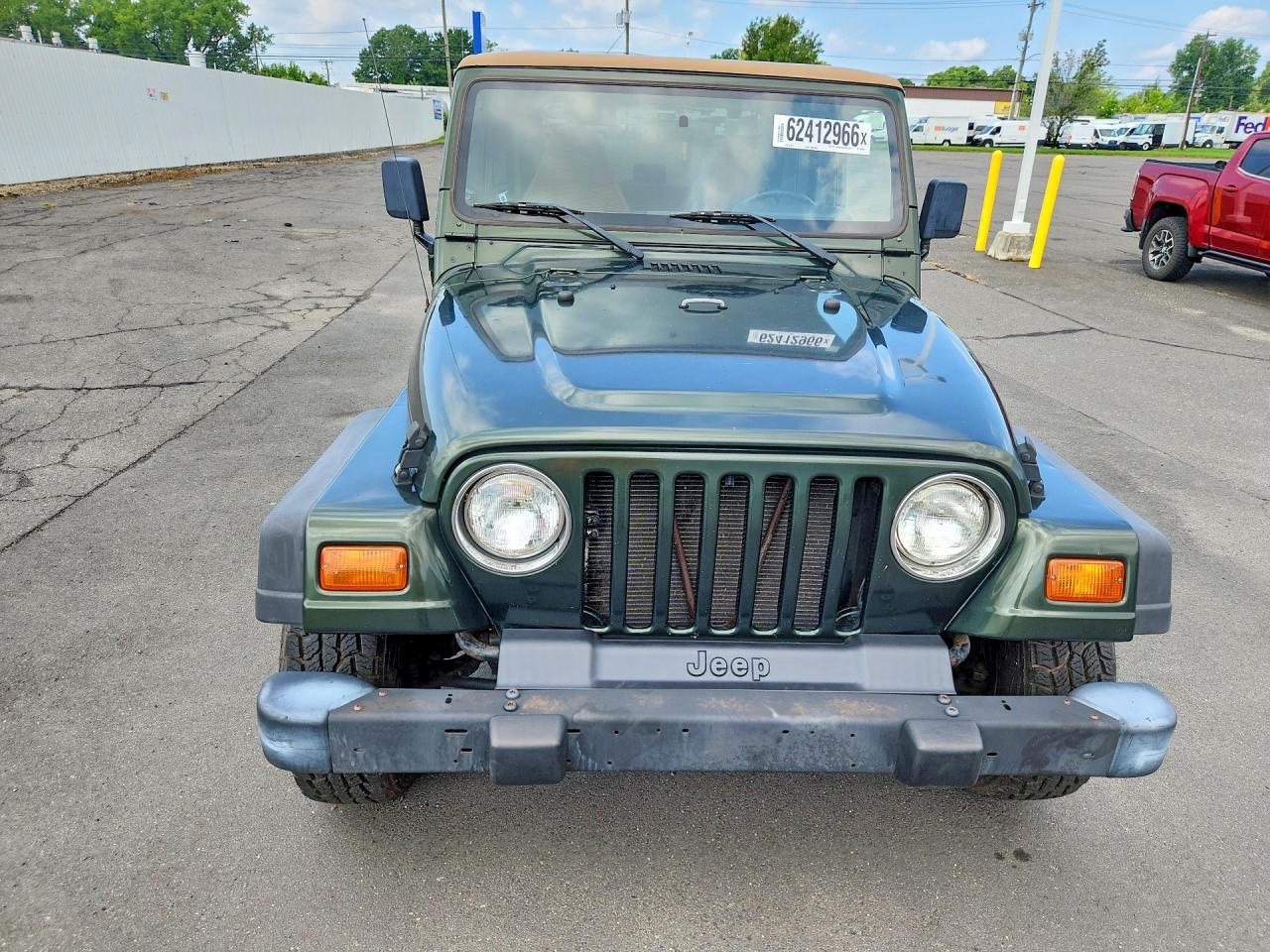 1998 Jeep Wrangler / Tj Se Зеленый vin: 1J4FY29P6WP793488