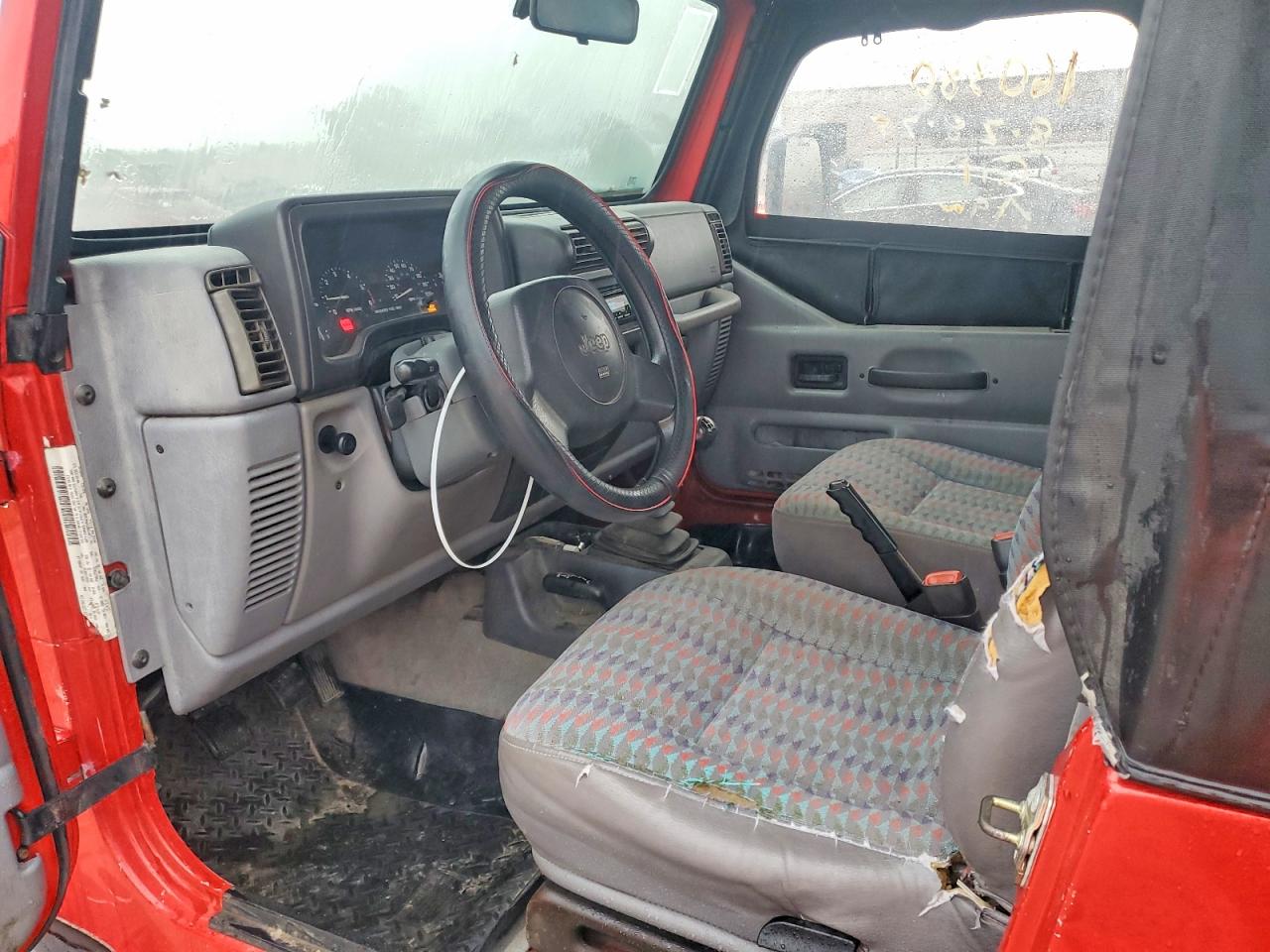 1997 Jeep Wrangler / Tj Se Red vin: 1J4FY29P7VP401830