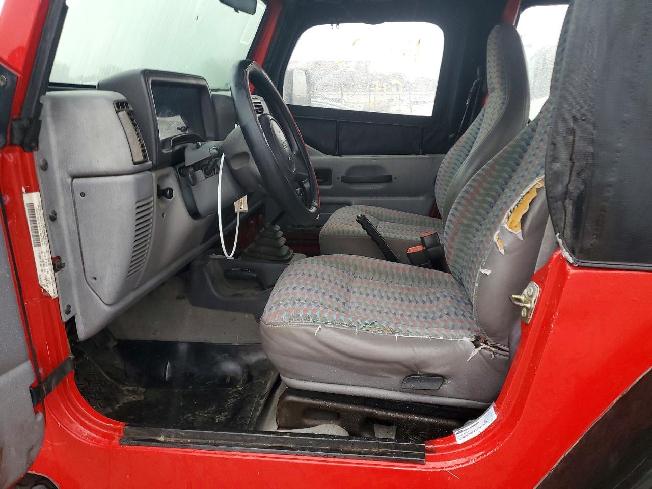 1997 Jeep Wrangler / Tj Se Red vin: 1J4FY29P7VP401830