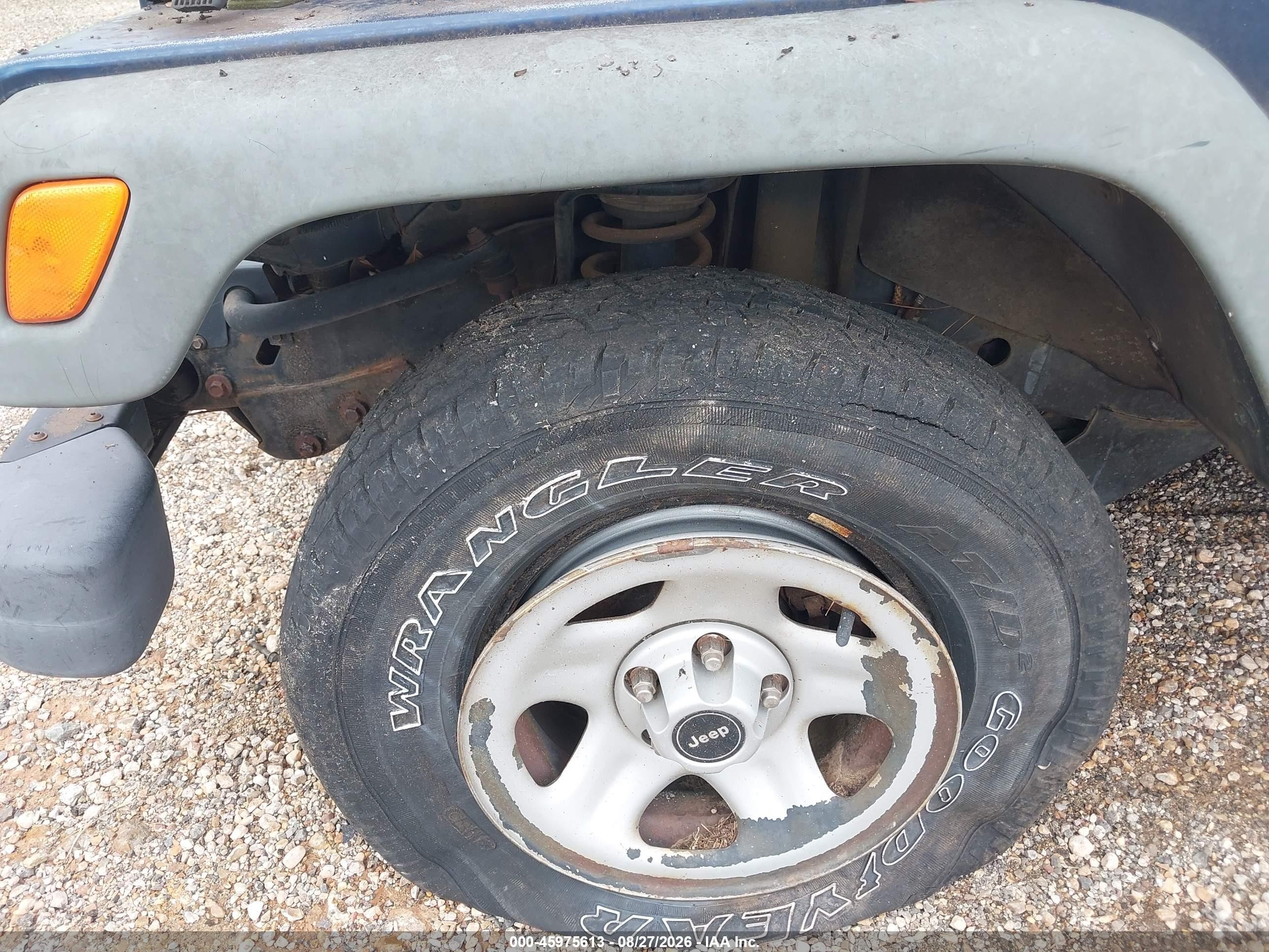 1997 Jeep Wrangler Se Blue vin: 1J4FY29P7VP469593