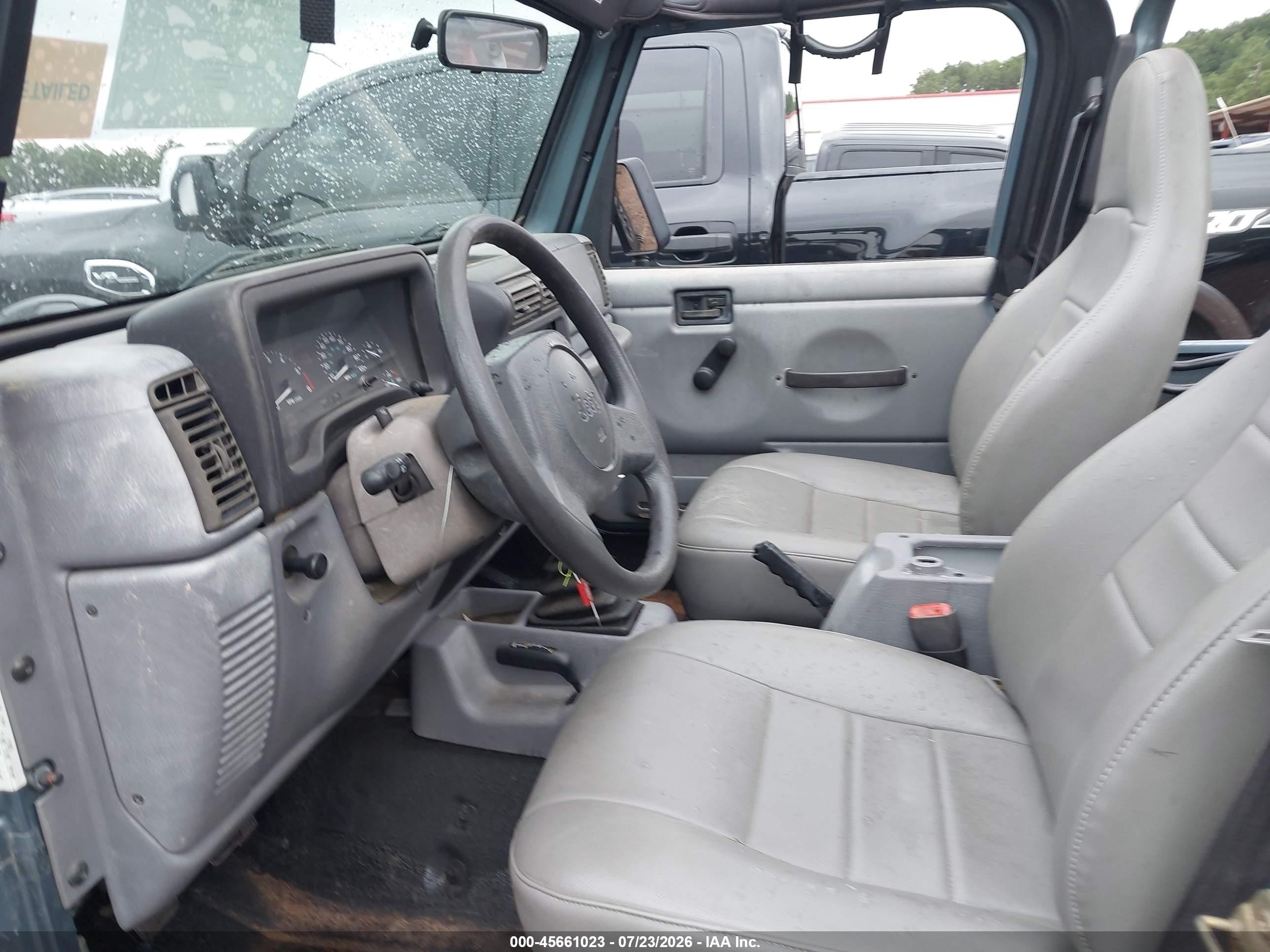 1998 Jeep Wrangler Se Blue vin: 1J4FY29P7WP719576