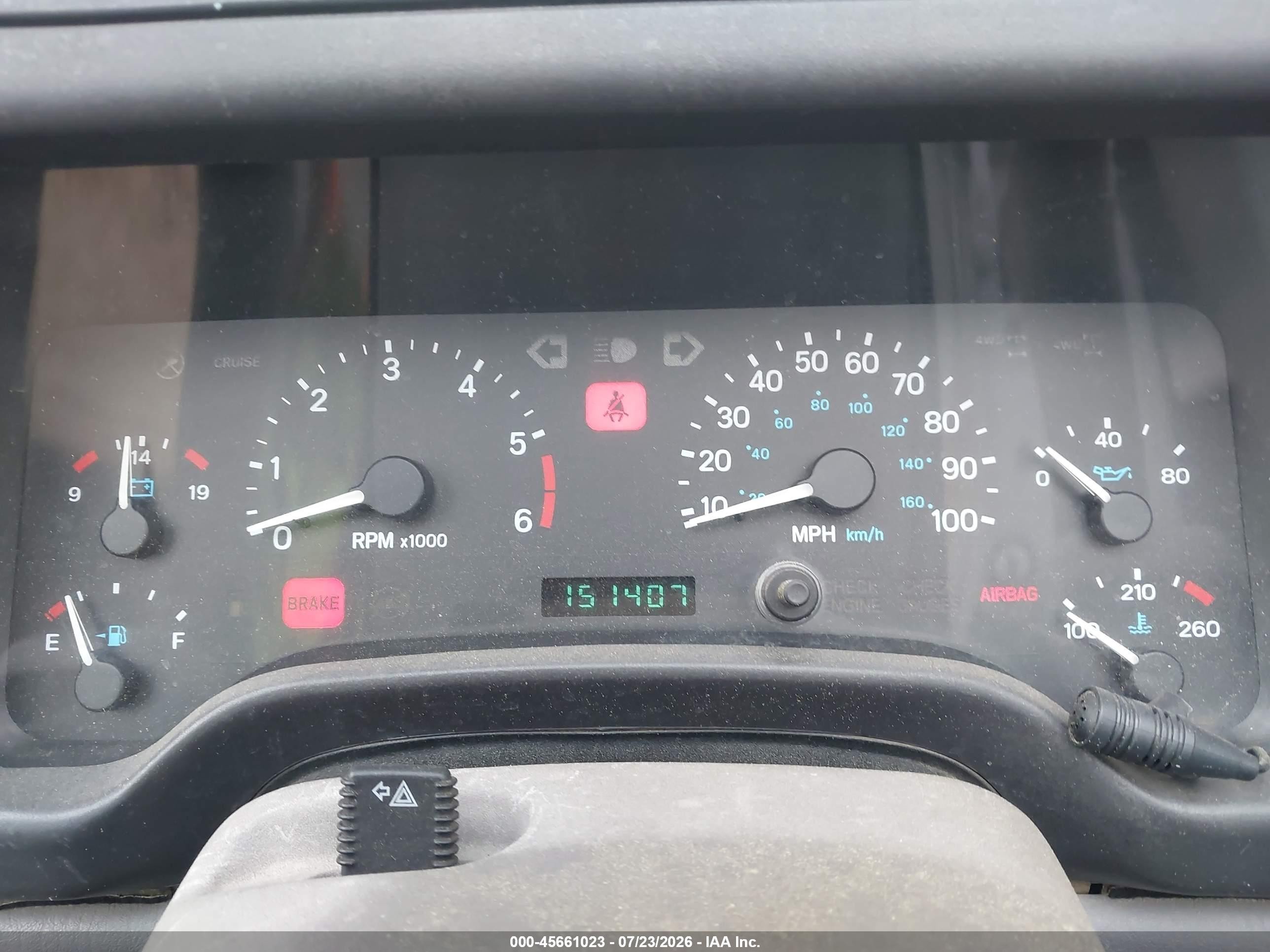 1998 Jeep Wrangler Se Blue vin: 1J4FY29P7WP719576