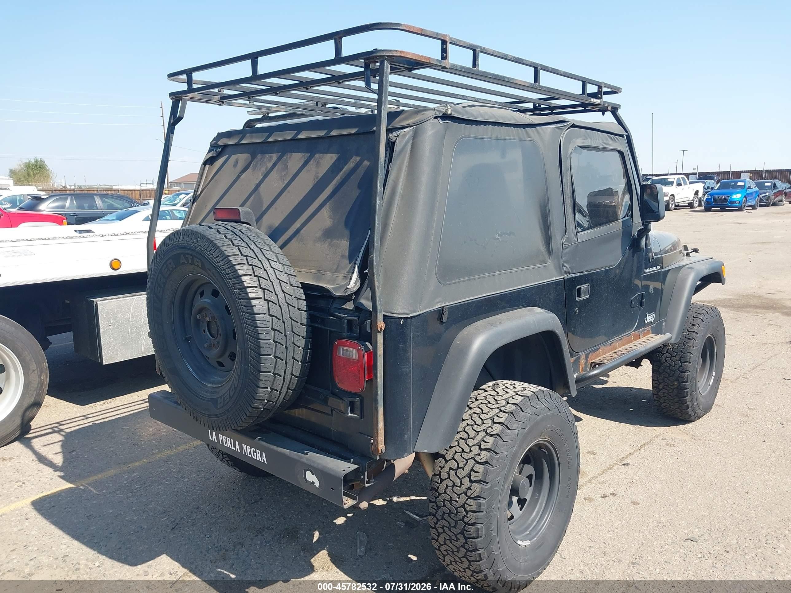 1998 Jeep Wrangler Se Black vin: 1J4FY29P7WP725264