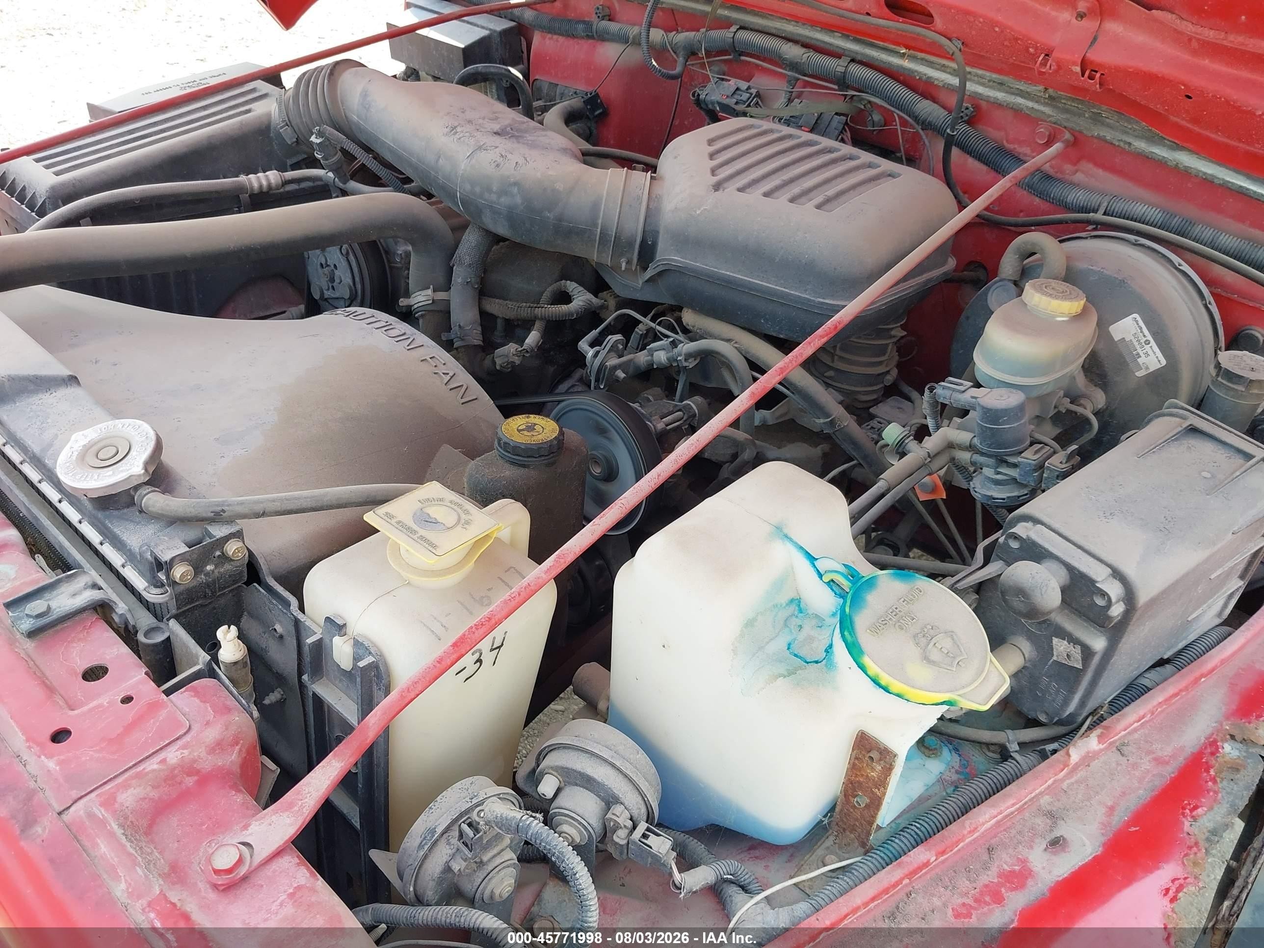 1998 Jeep Wrangler Se Red vin: 1J4FY29P7WP786291