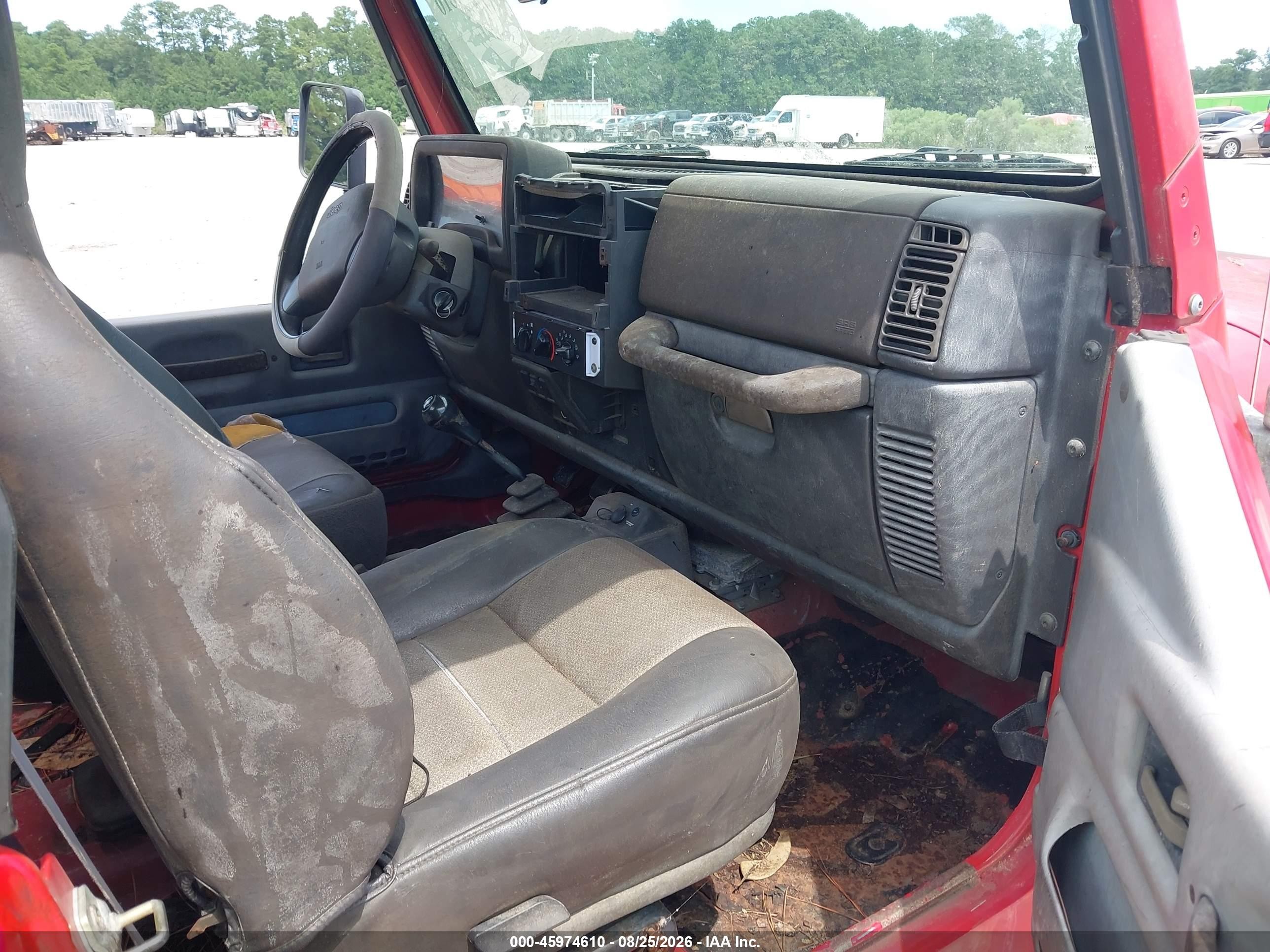 1999 Jeep Wrangler Se Красный vin: 1J4FY29P7XP437116