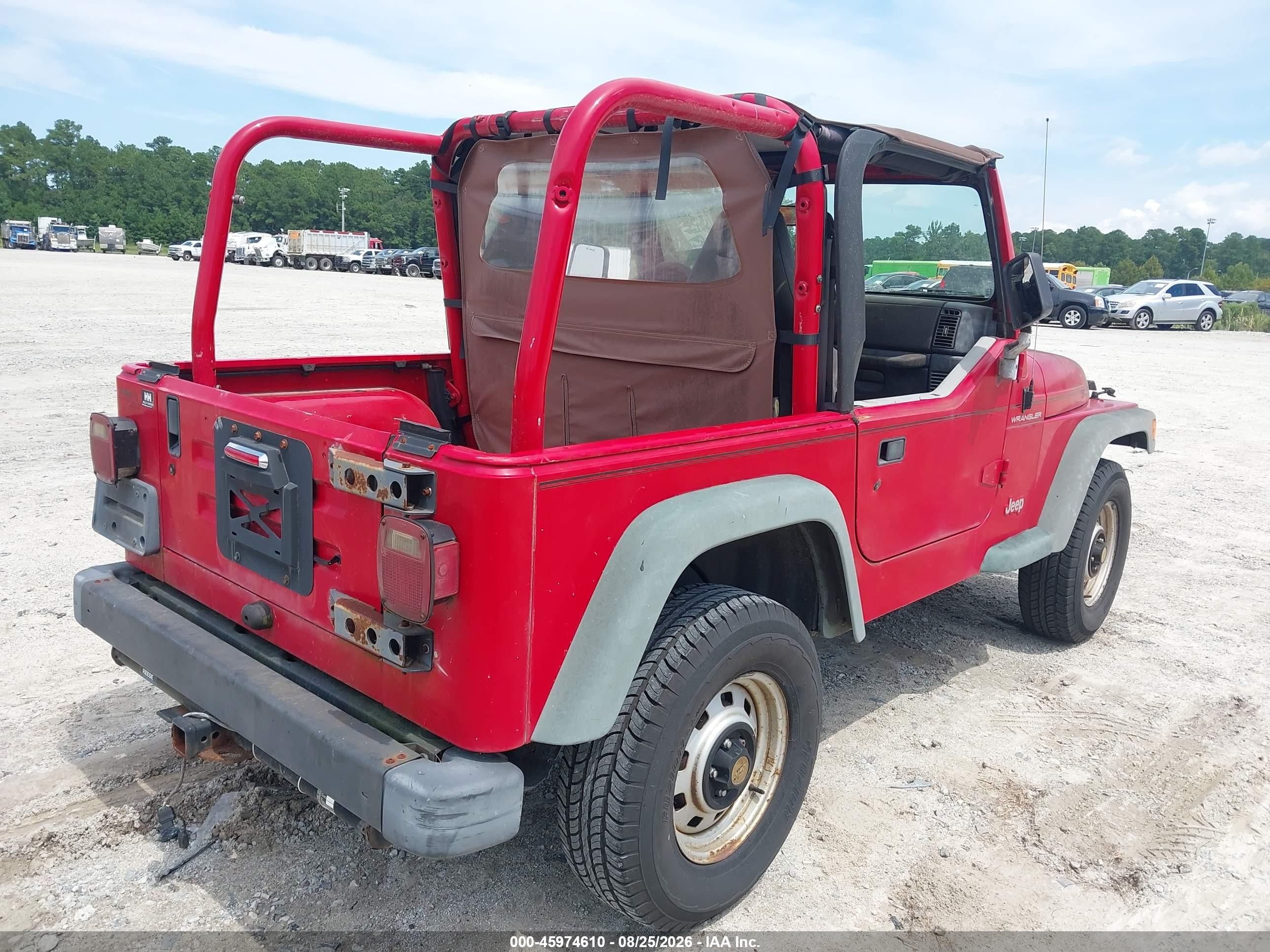1999 Jeep Wrangler Se Красный vin: 1J4FY29P7XP437116