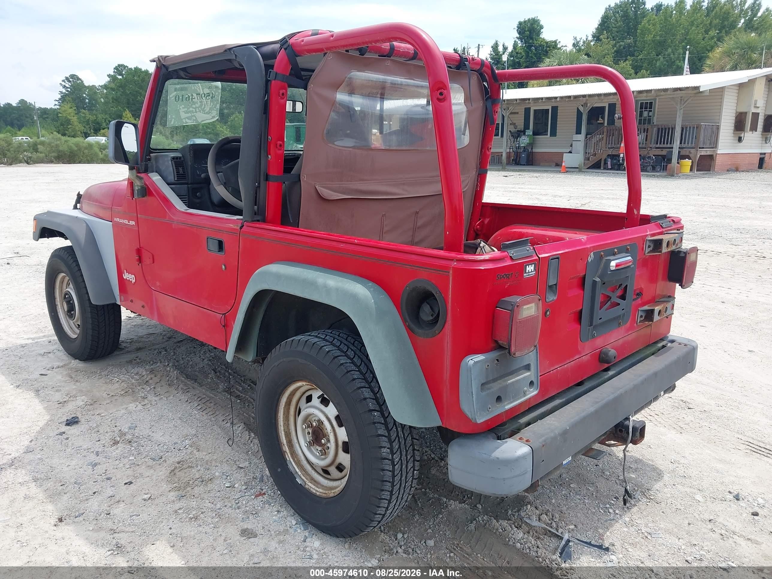 1999 Jeep Wrangler Se Красный vin: 1J4FY29P7XP437116