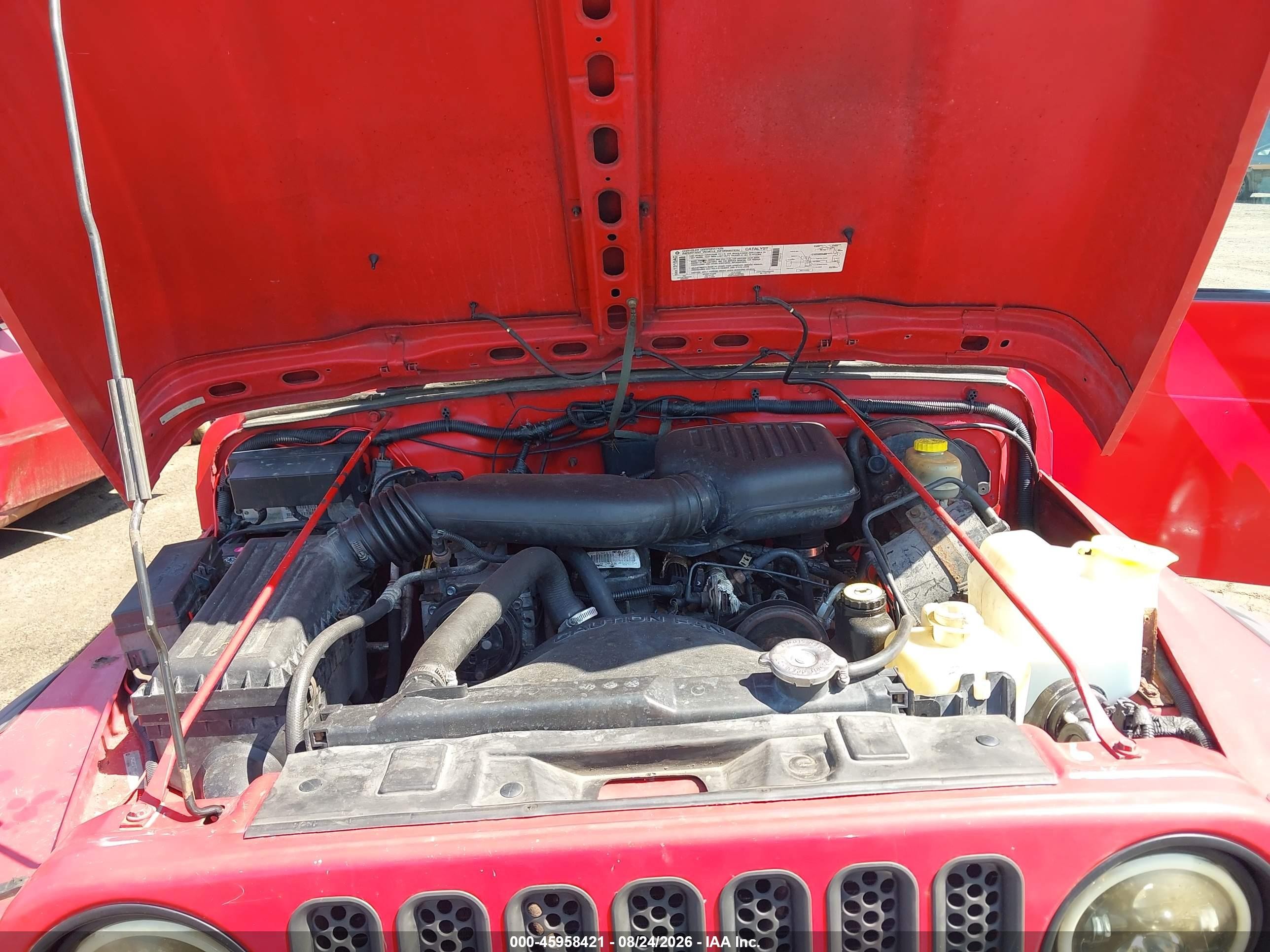 1997 Jeep Wrangler Se Красный vin: 1J4FY29P8VP520972
