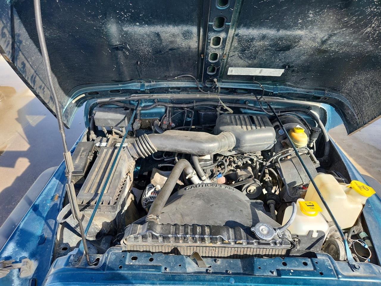 1997 Jeep Wrangler / Tj Se Teal vin: 1J4FY29PXVP416192