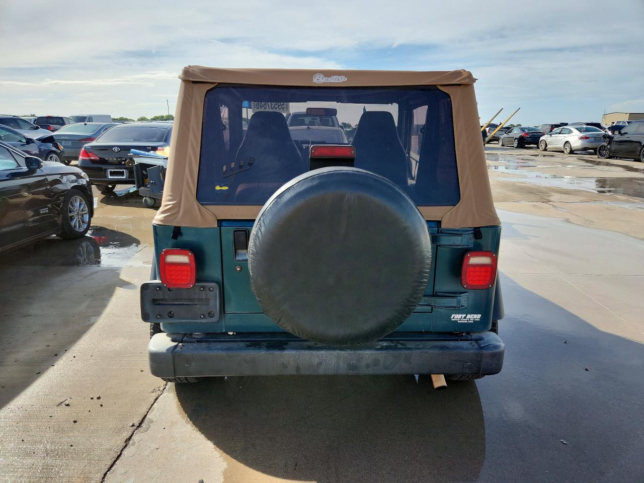 1997 Jeep Wrangler / Tj Se Teal vin: 1J4FY29PXVP416192