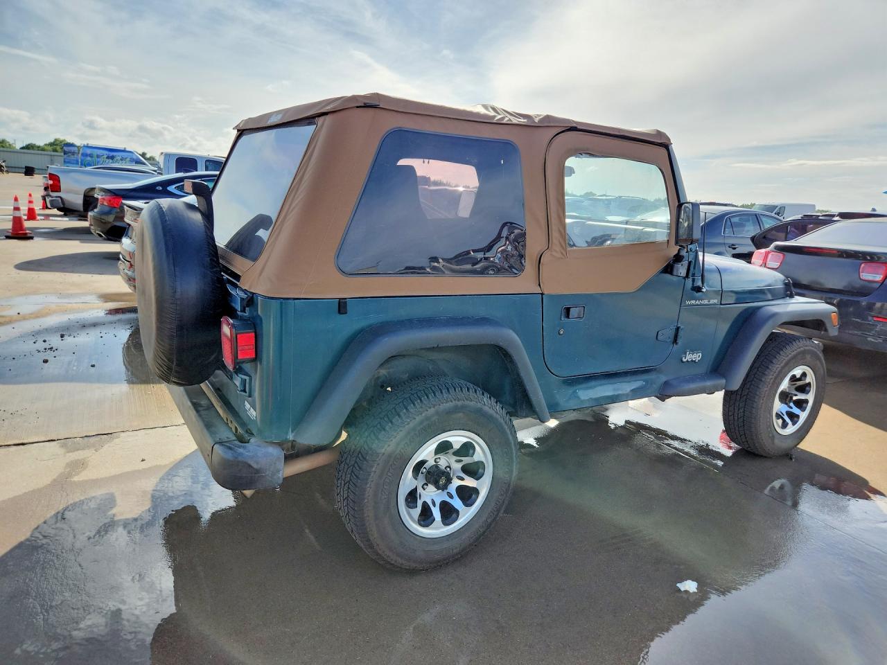 1997 Jeep Wrangler / Tj Se Teal vin: 1J4FY29PXVP416192