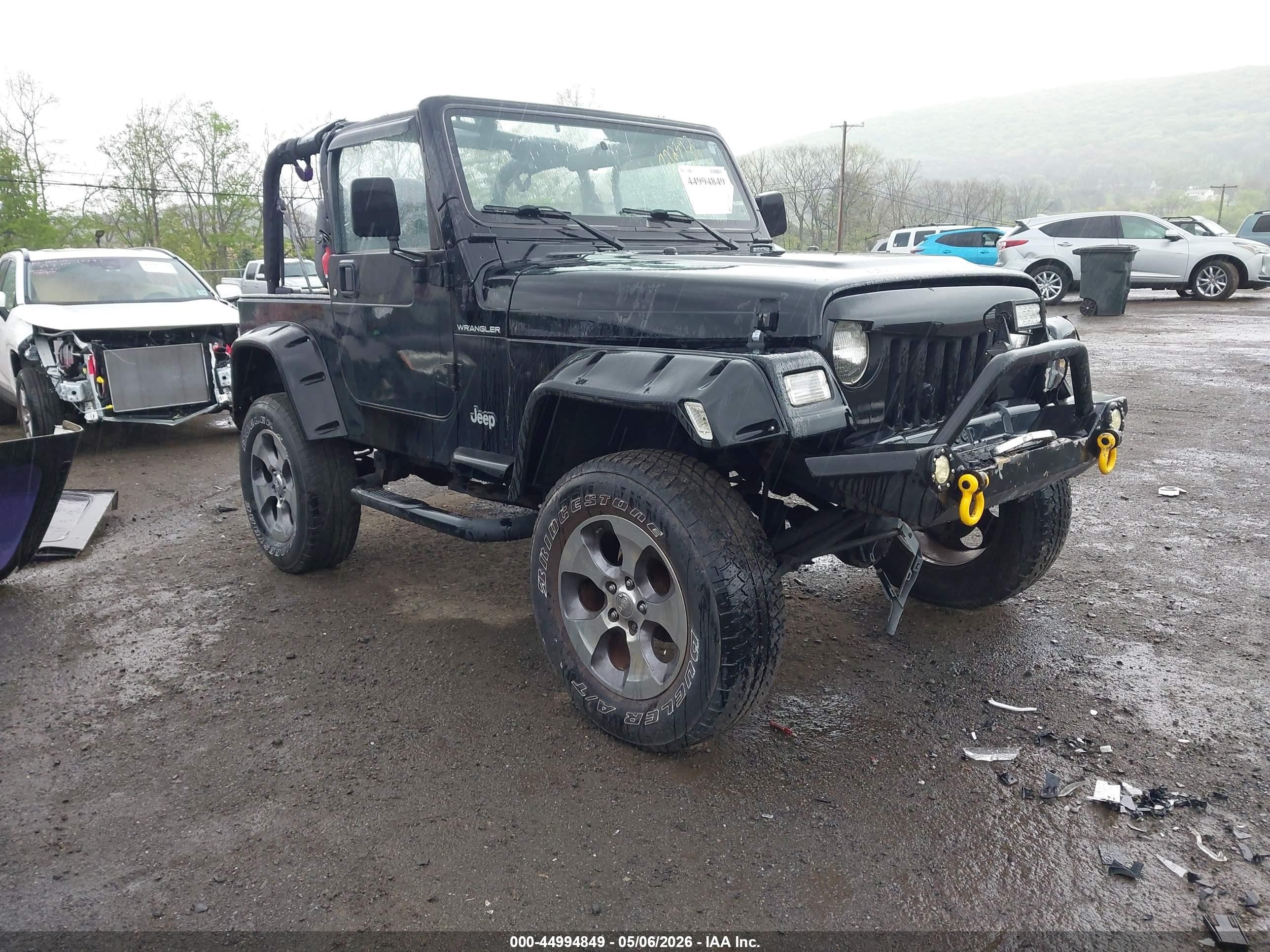 1997 Jeep Wrangler Se Black vin: 1J4FY29PXVP510458
