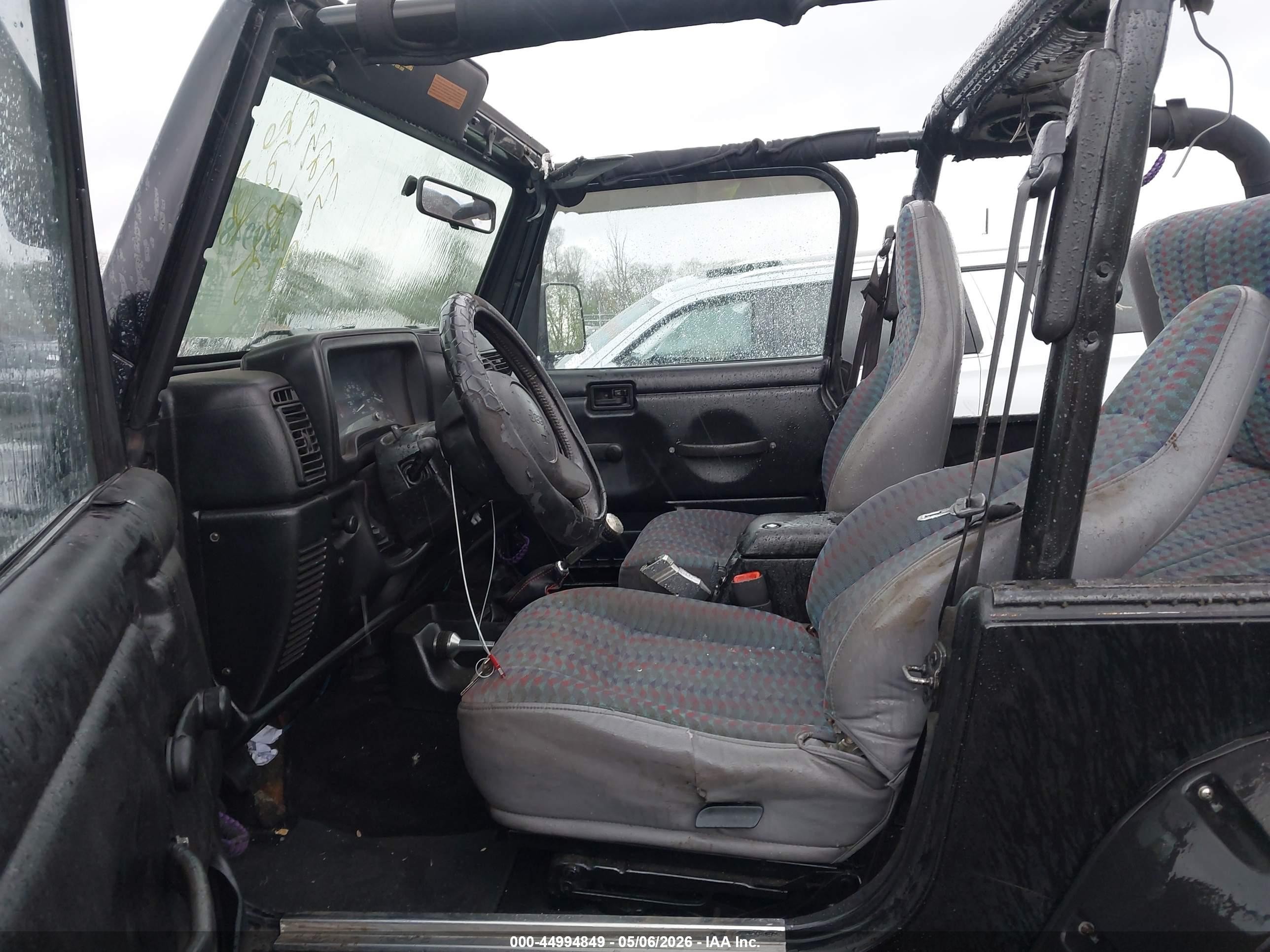 1997 Jeep Wrangler Se Black vin: 1J4FY29PXVP510458