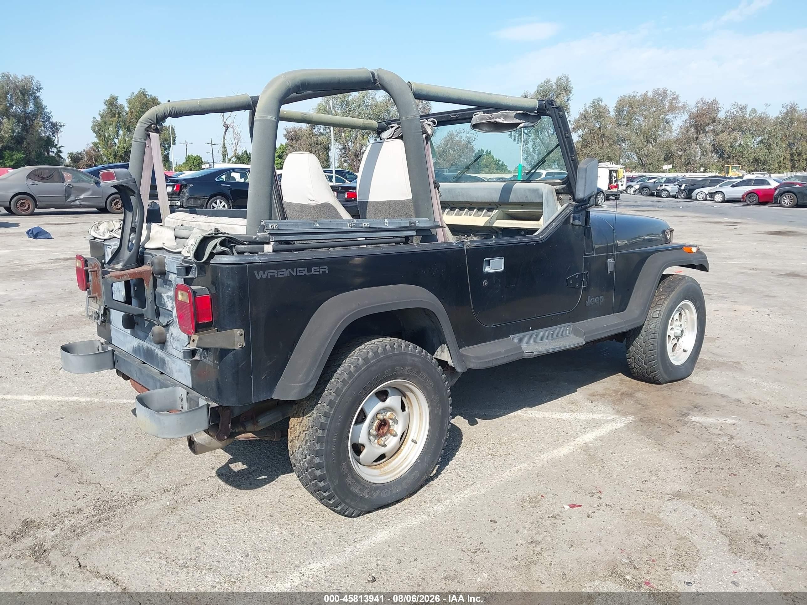 1994 Jeep Wrangler / Yj Se Black vin: 1J4FY29S2RP425673