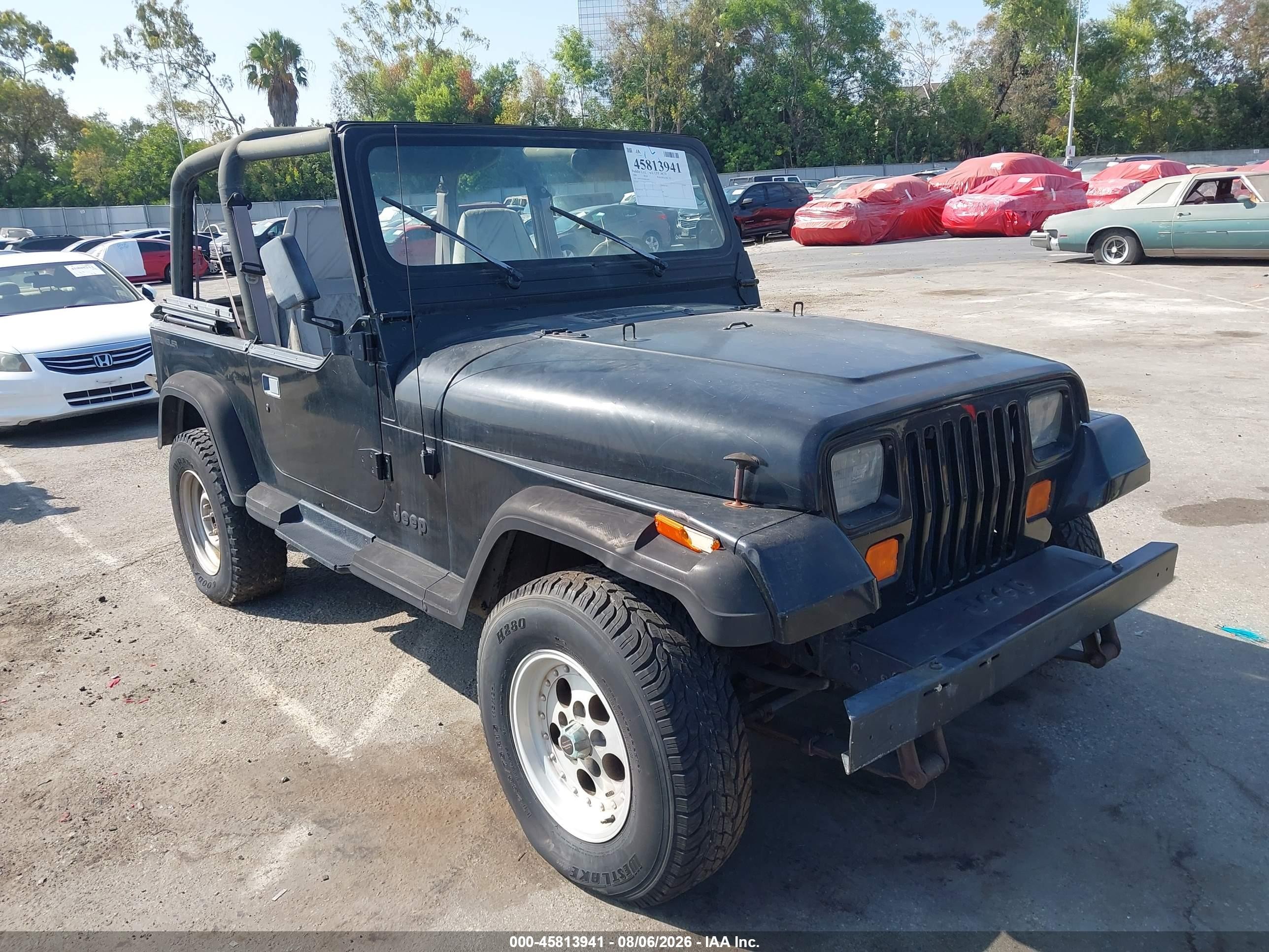 1994 Jeep Wrangler / Yj Se Black vin: 1J4FY29S2RP425673