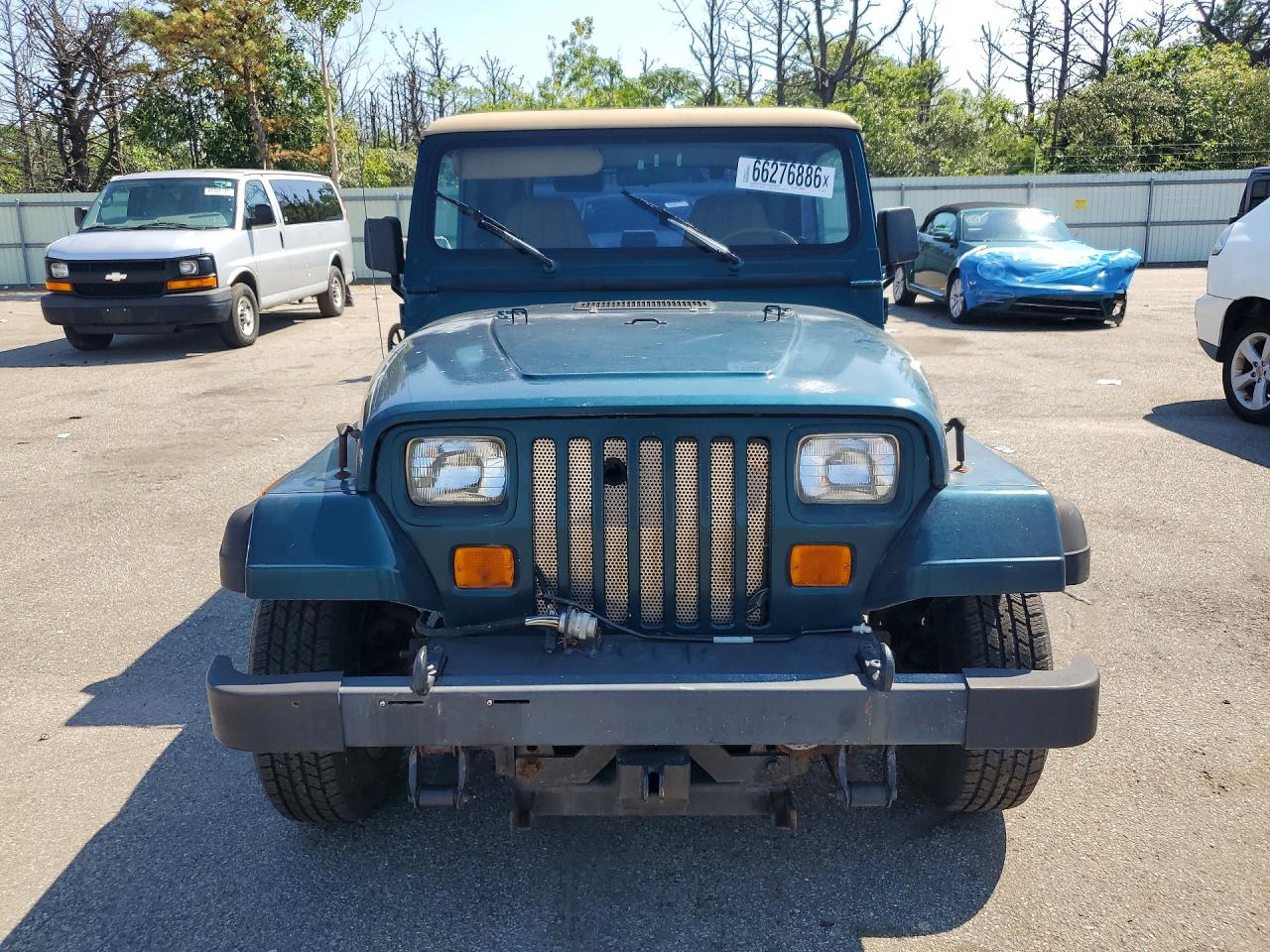 1995 Jeep Wrangler / Yj Se Green vin: 1J4FY29S2SP239217