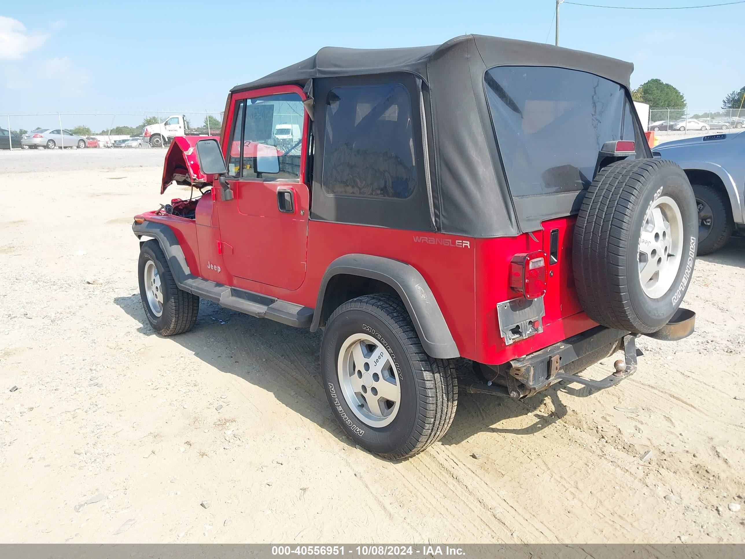 1995 Jeep Wrangler / Yj Se Red vin: 1J4FY29S4SP202850