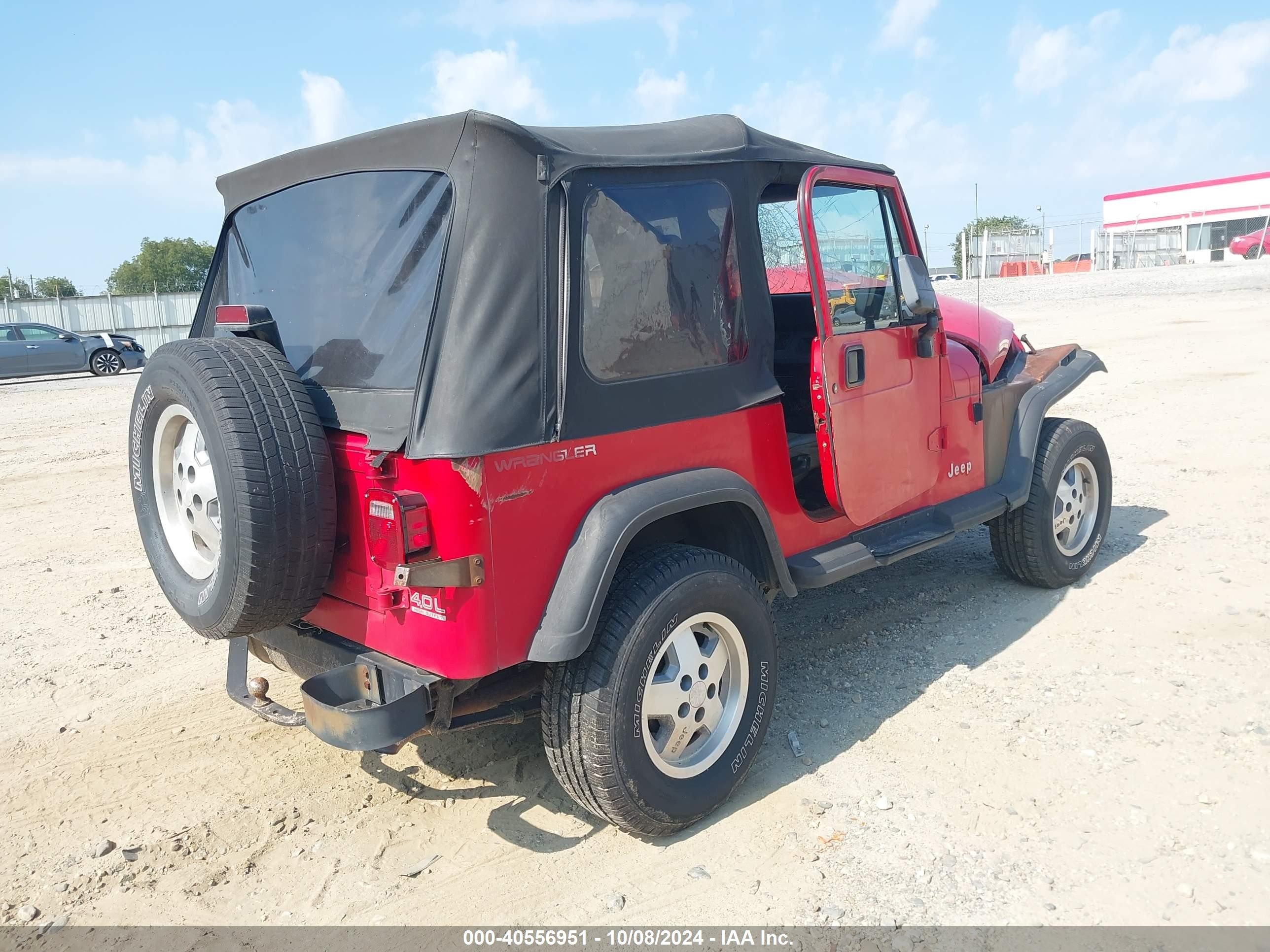 1995 Jeep Wrangler / Yj Se Red vin: 1J4FY29S4SP202850