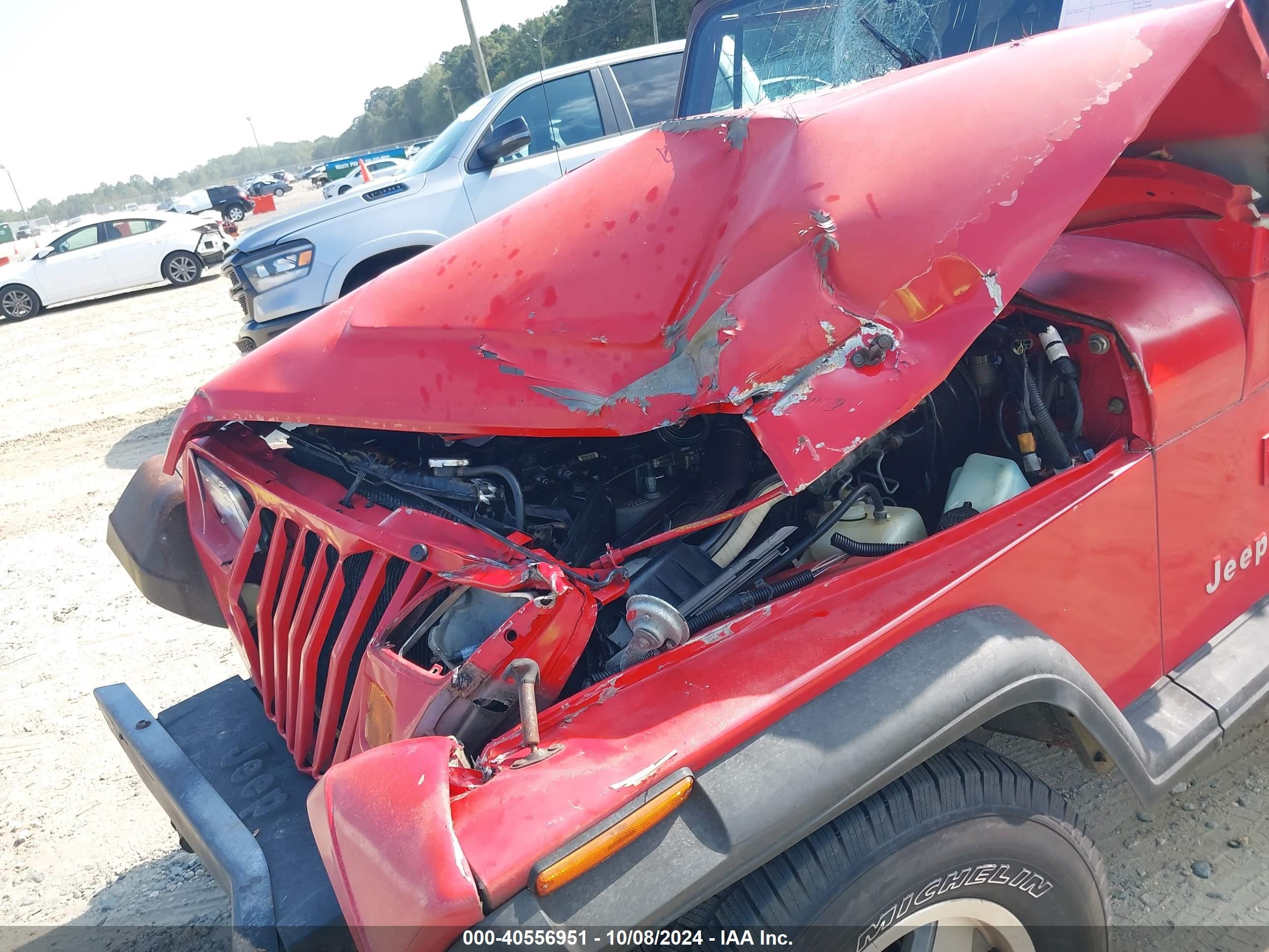 1995 Jeep Wrangler / Yj Se Red vin: 1J4FY29S4SP202850