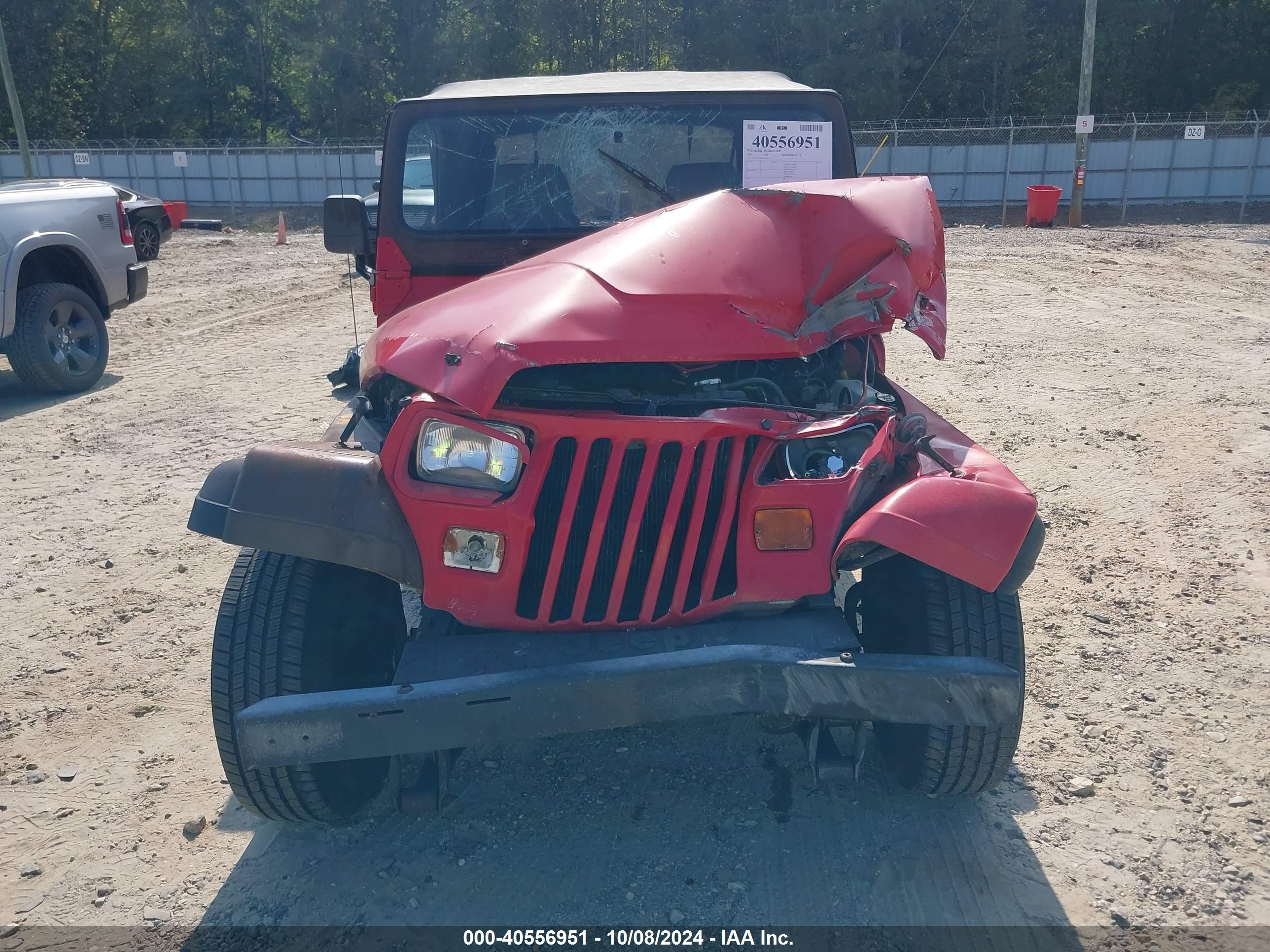 1995 Jeep Wrangler / Yj Se Red vin: 1J4FY29S4SP202850
