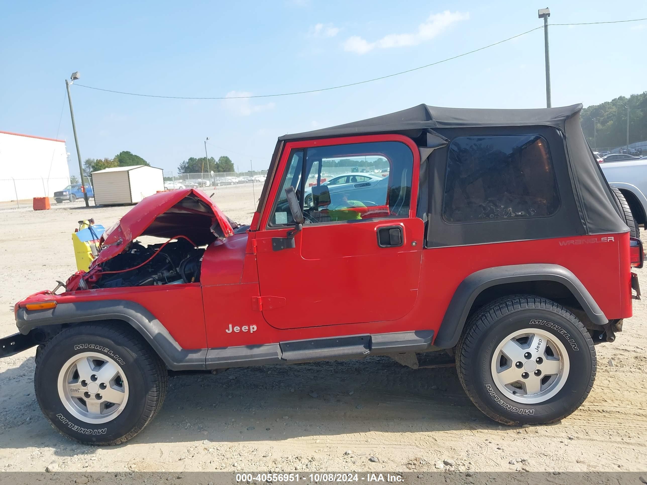 1995 Jeep Wrangler / Yj Se Red vin: 1J4FY29S4SP202850