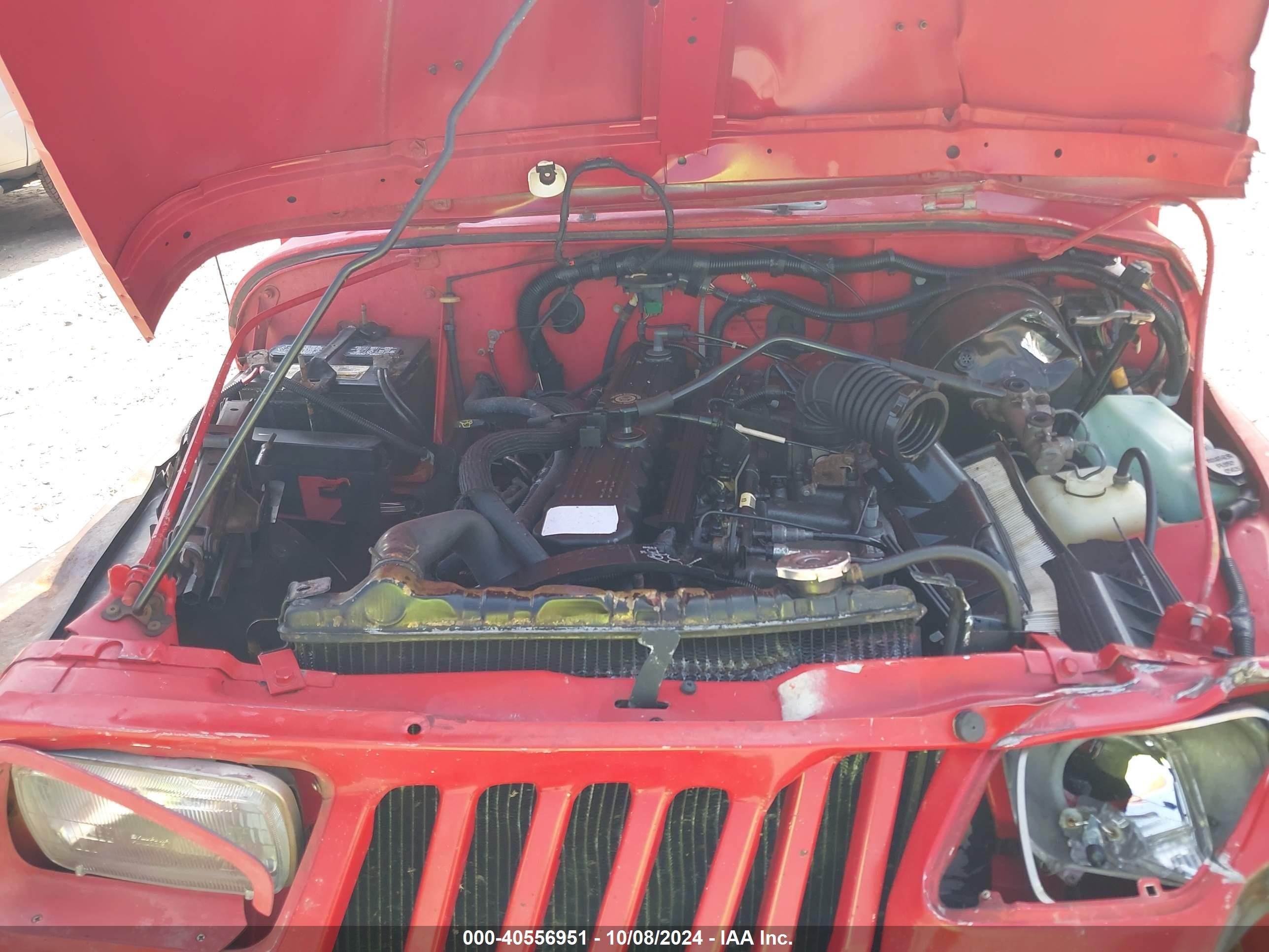 1995 Jeep Wrangler / Yj Se Red vin: 1J4FY29S4SP202850