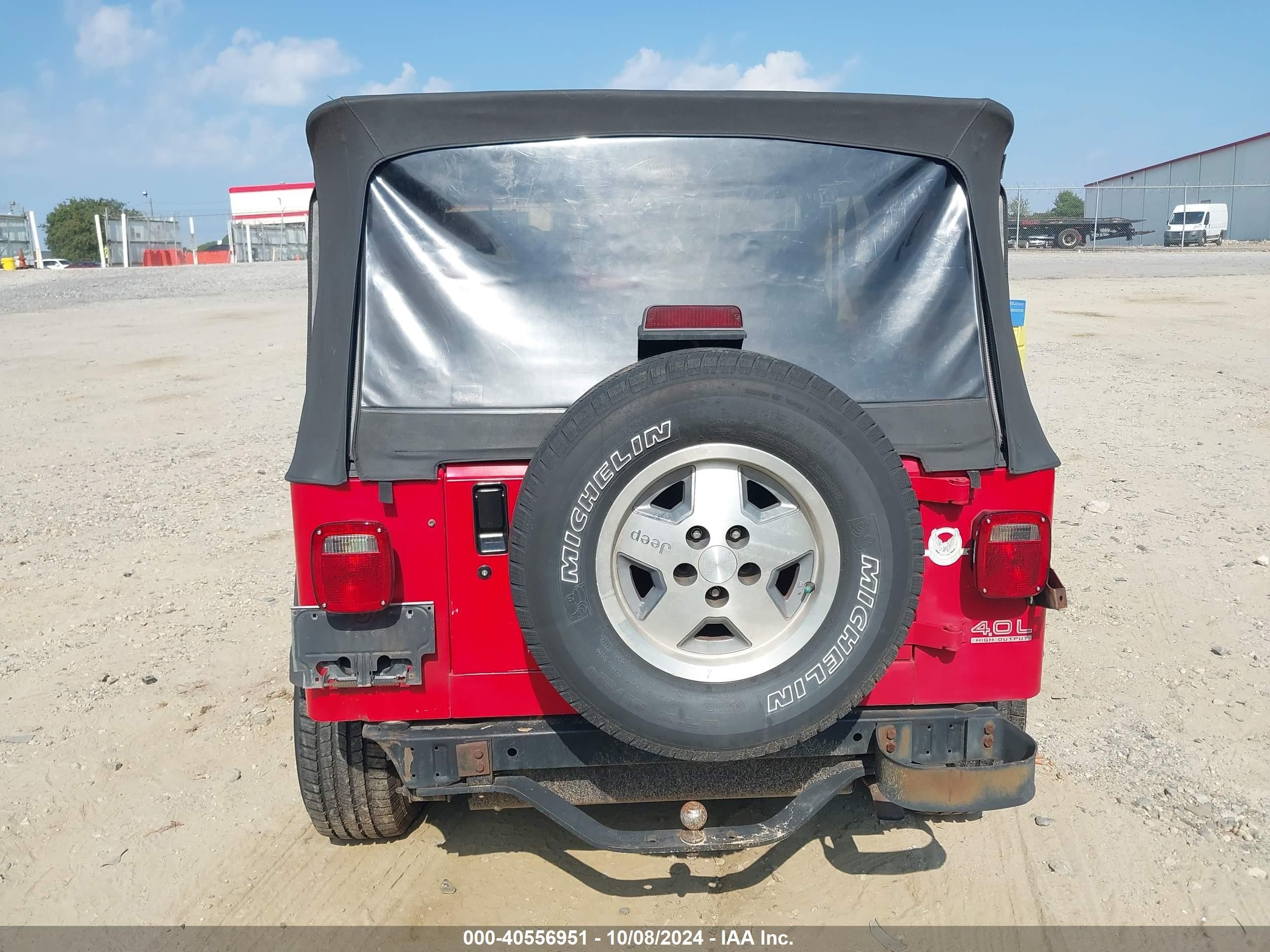 1995 Jeep Wrangler / Yj Se Red vin: 1J4FY29S4SP202850