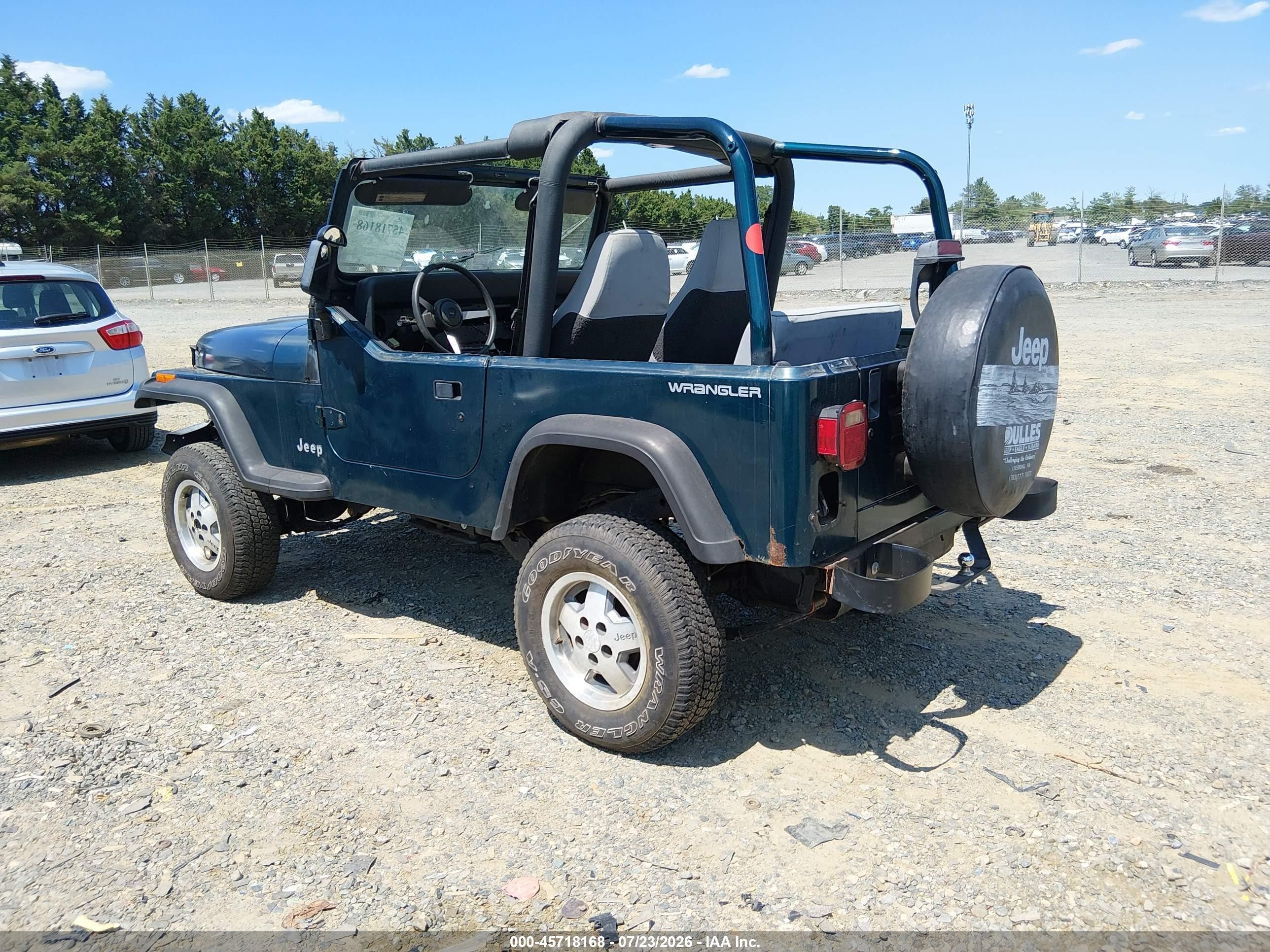 1995 Jeep Wrangler / Yj Se Green vin: 1J4FY29S5SP309907