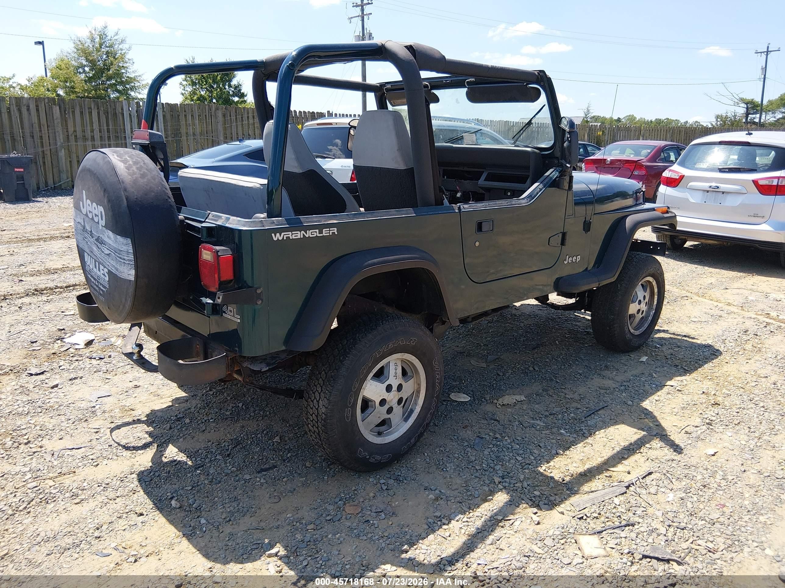 1995 Jeep Wrangler / Yj Se Green vin: 1J4FY29S5SP309907