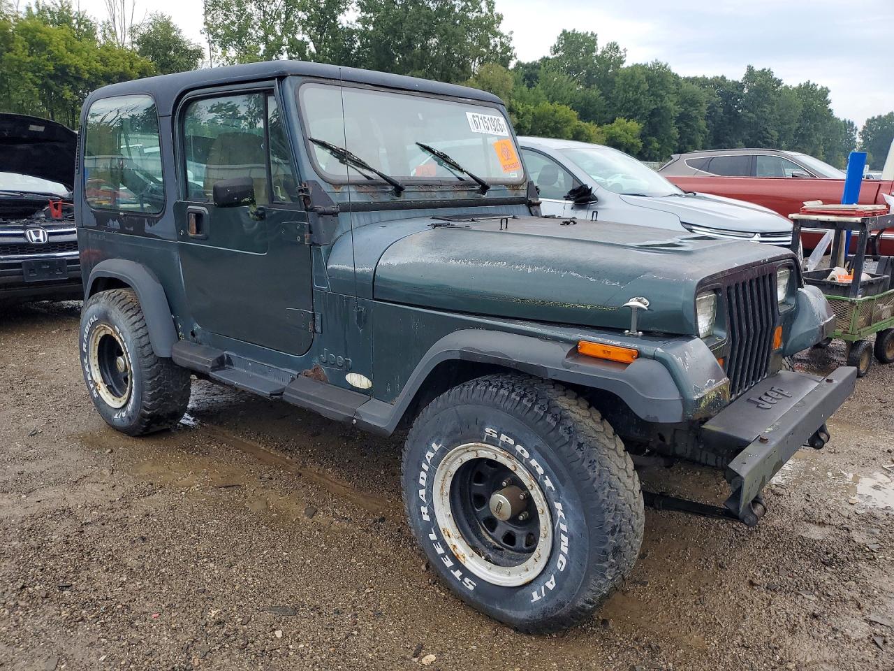 1993 Jeep Wrangler / Yj Green vin: 1J4FY29S7PP259809