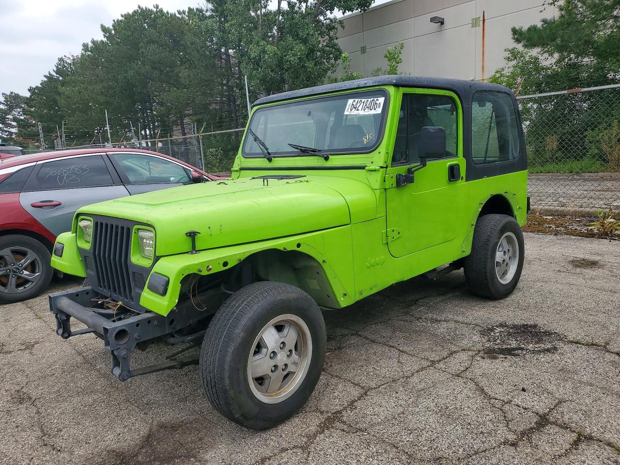 1995 Jeep Wrangler / Yj Se Green vin: 1J4FY29S7SP226771