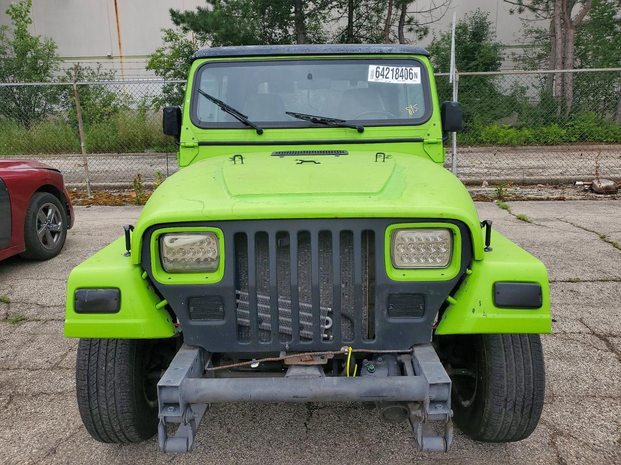 1995 Jeep Wrangler / Yj Se Green vin: 1J4FY29S7SP226771