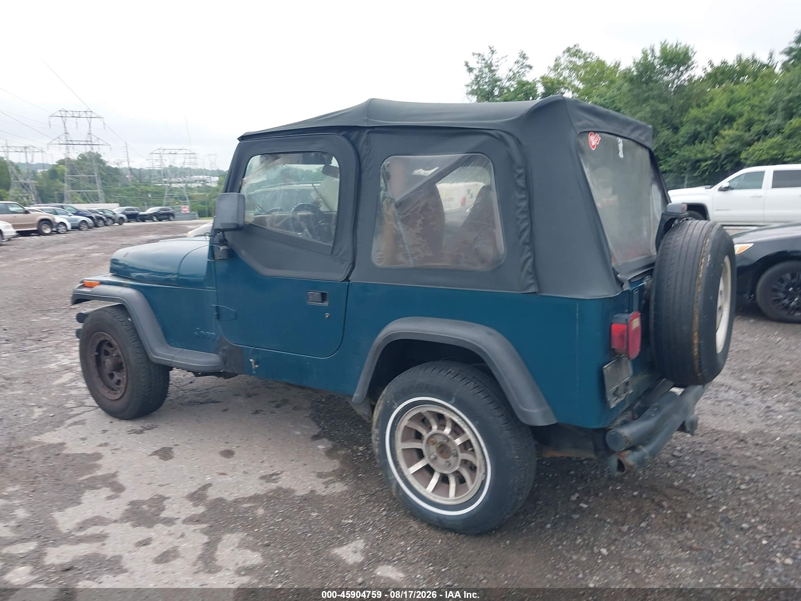 1995 Jeep Wrangler / Yj Se Зеленый vin: 1J4FY29S9SP200480