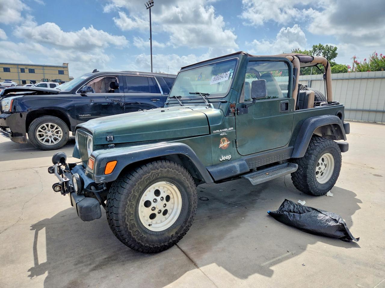 1997 Jeep Wrangler / Tj Sahara Green vin: 1J4FY49S1VP496143