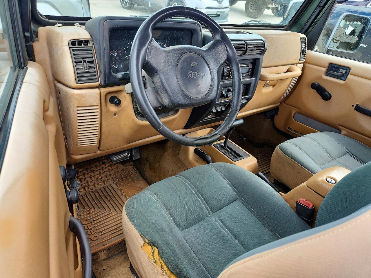 1997 Jeep Wrangler / Tj Sahara Green vin: 1J4FY49S1VP496143