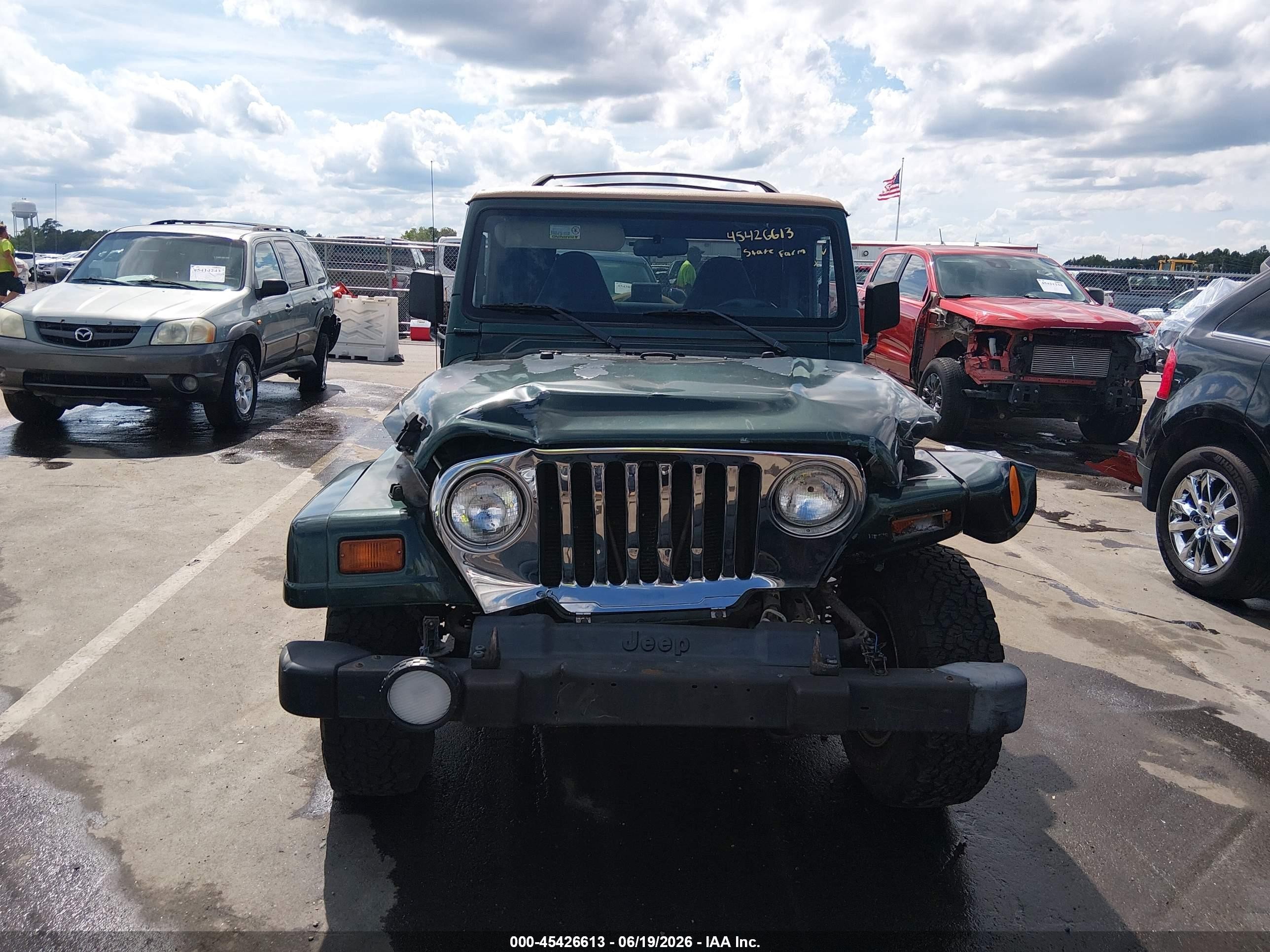 1999 Jeep Wrangler Sahara Black vin: 1J4FY49S1XP435782