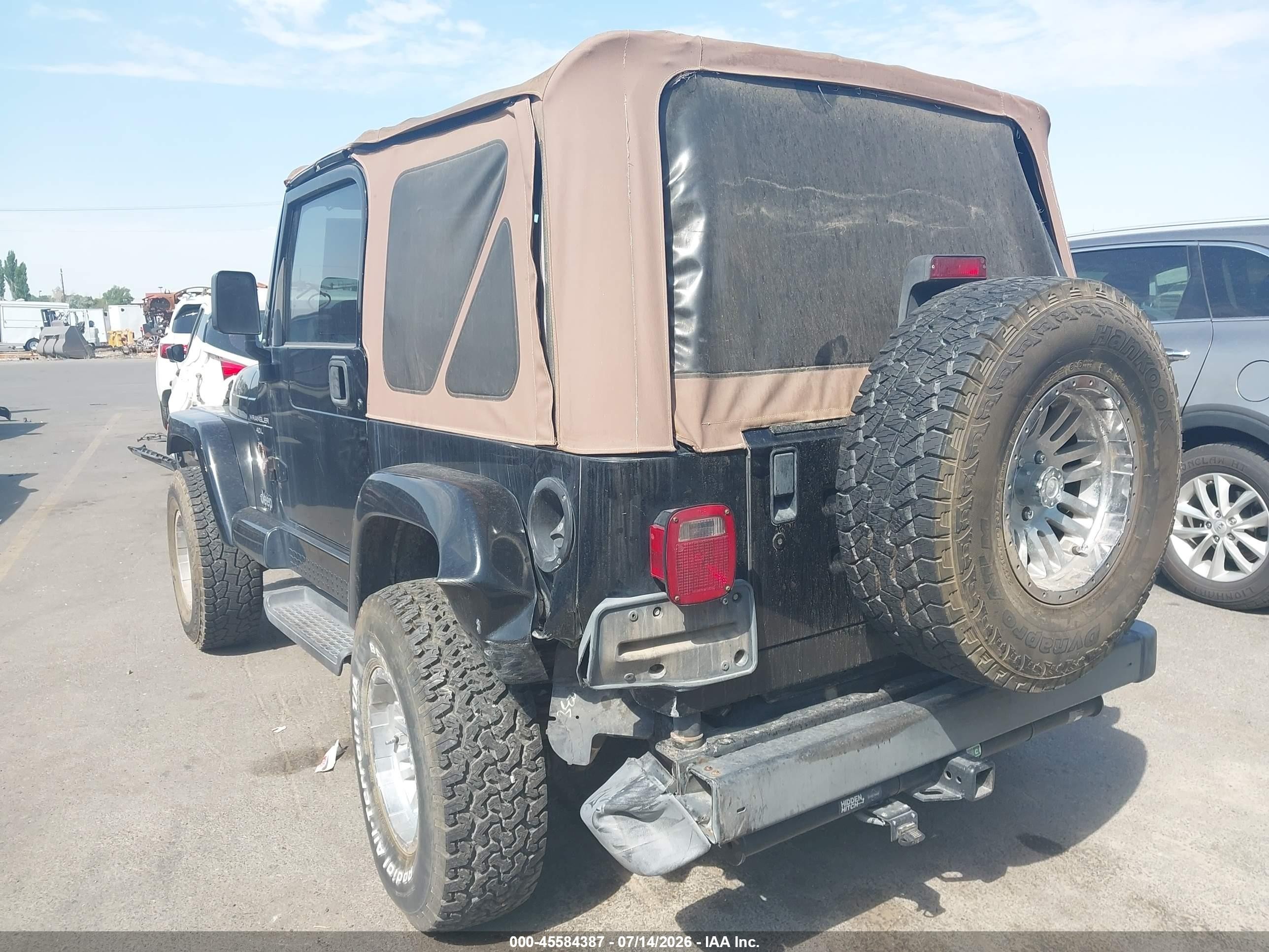 1999 Jeep Wrangler Sahara Черный vin: 1J4FY49S2XP432065