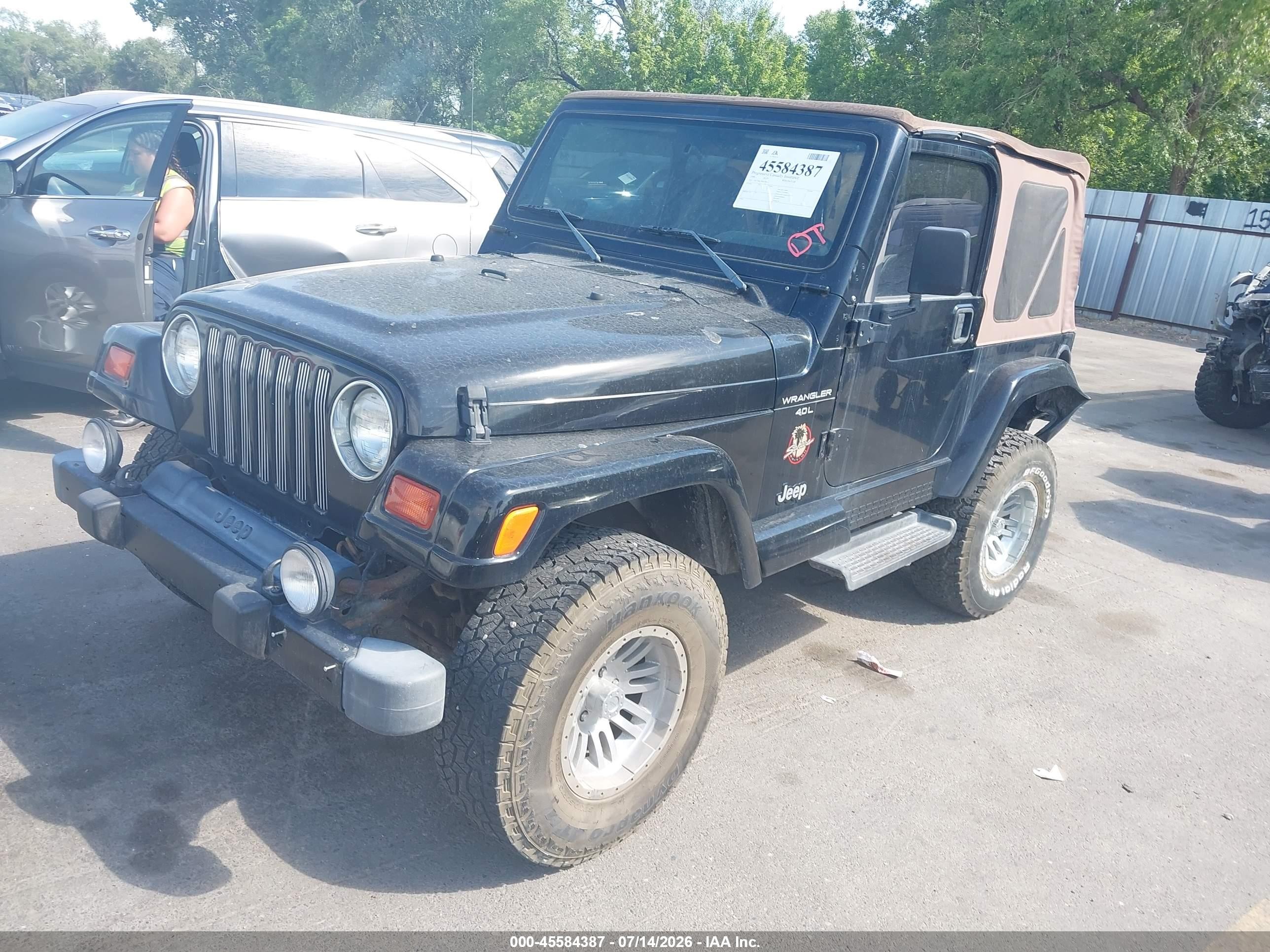 1999 Jeep Wrangler Sahara Черный vin: 1J4FY49S2XP432065