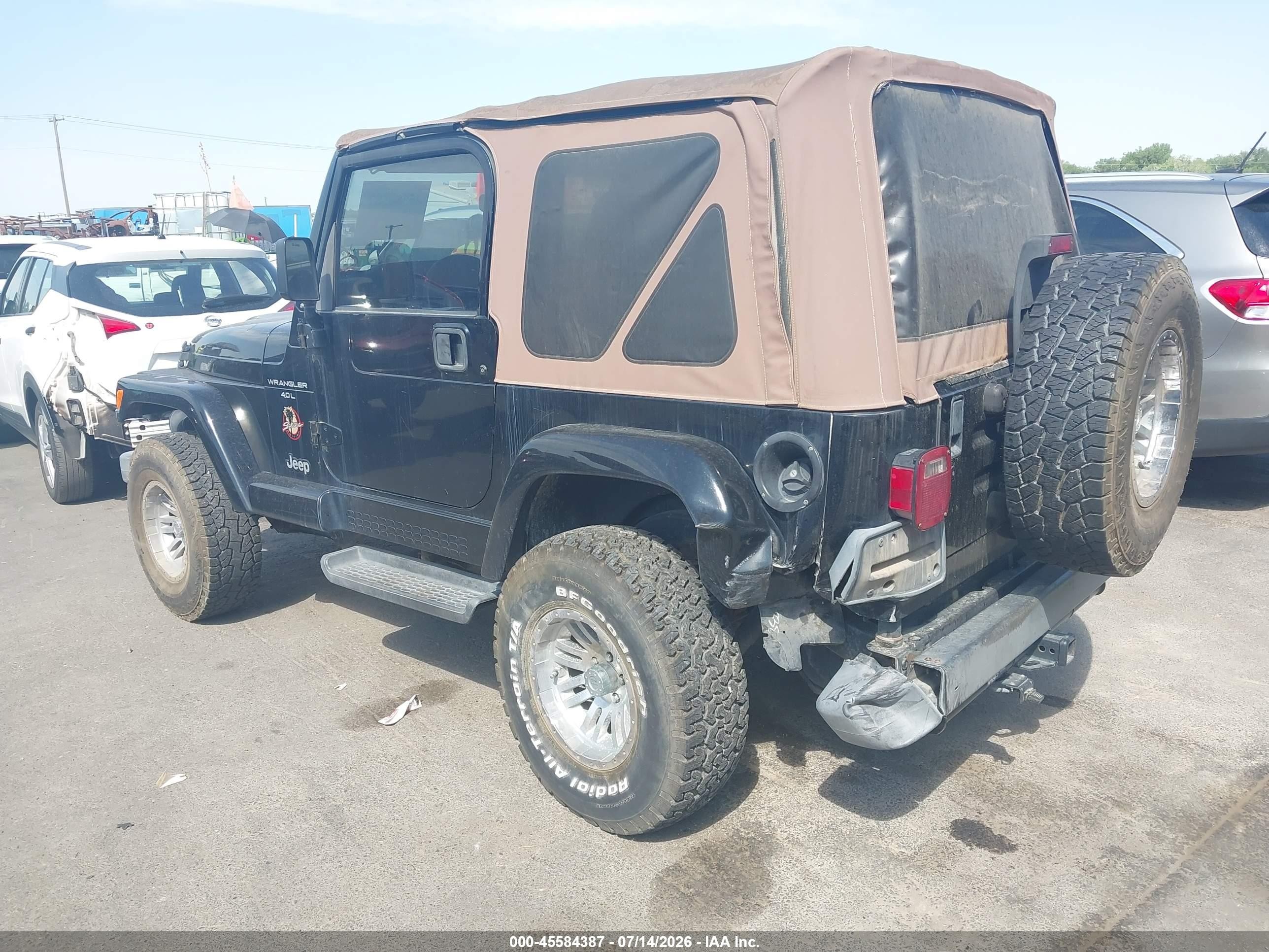 1999 Jeep Wrangler Sahara Черный vin: 1J4FY49S2XP432065