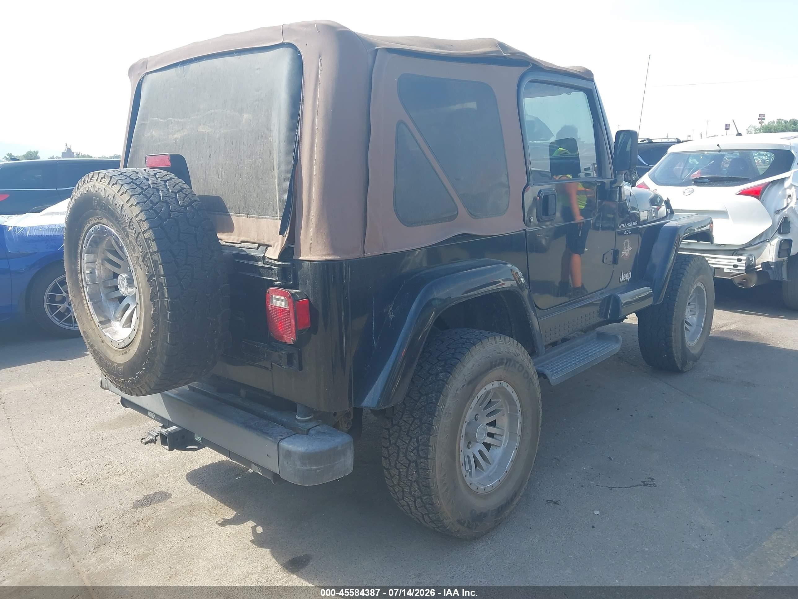 1999 Jeep Wrangler Sahara Черный vin: 1J4FY49S2XP432065