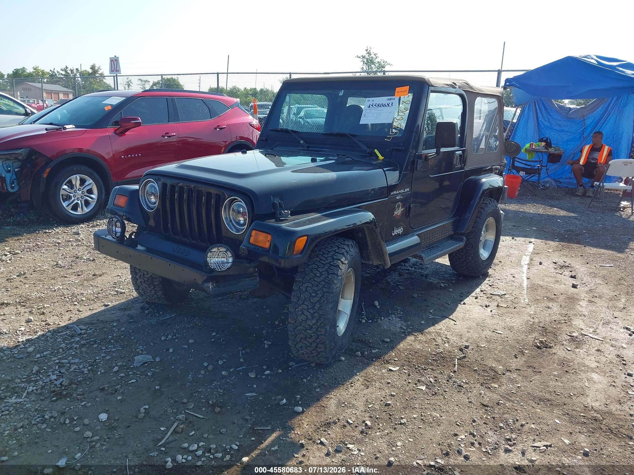 1999 Jeep Wrangler Sahara Черный vin: 1J4FY49S2XP454471