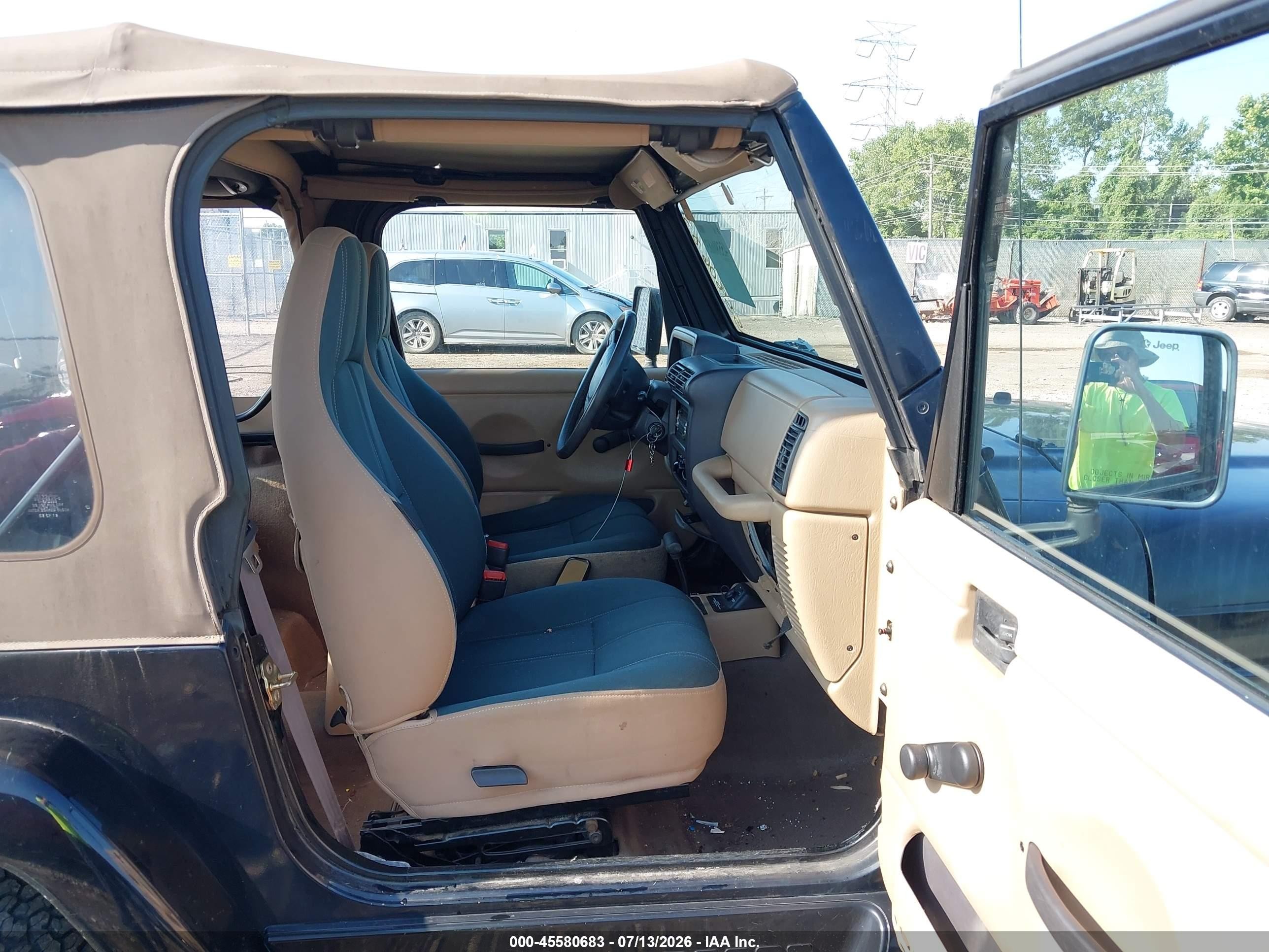 1999 Jeep Wrangler Sahara Черный vin: 1J4FY49S2XP454471