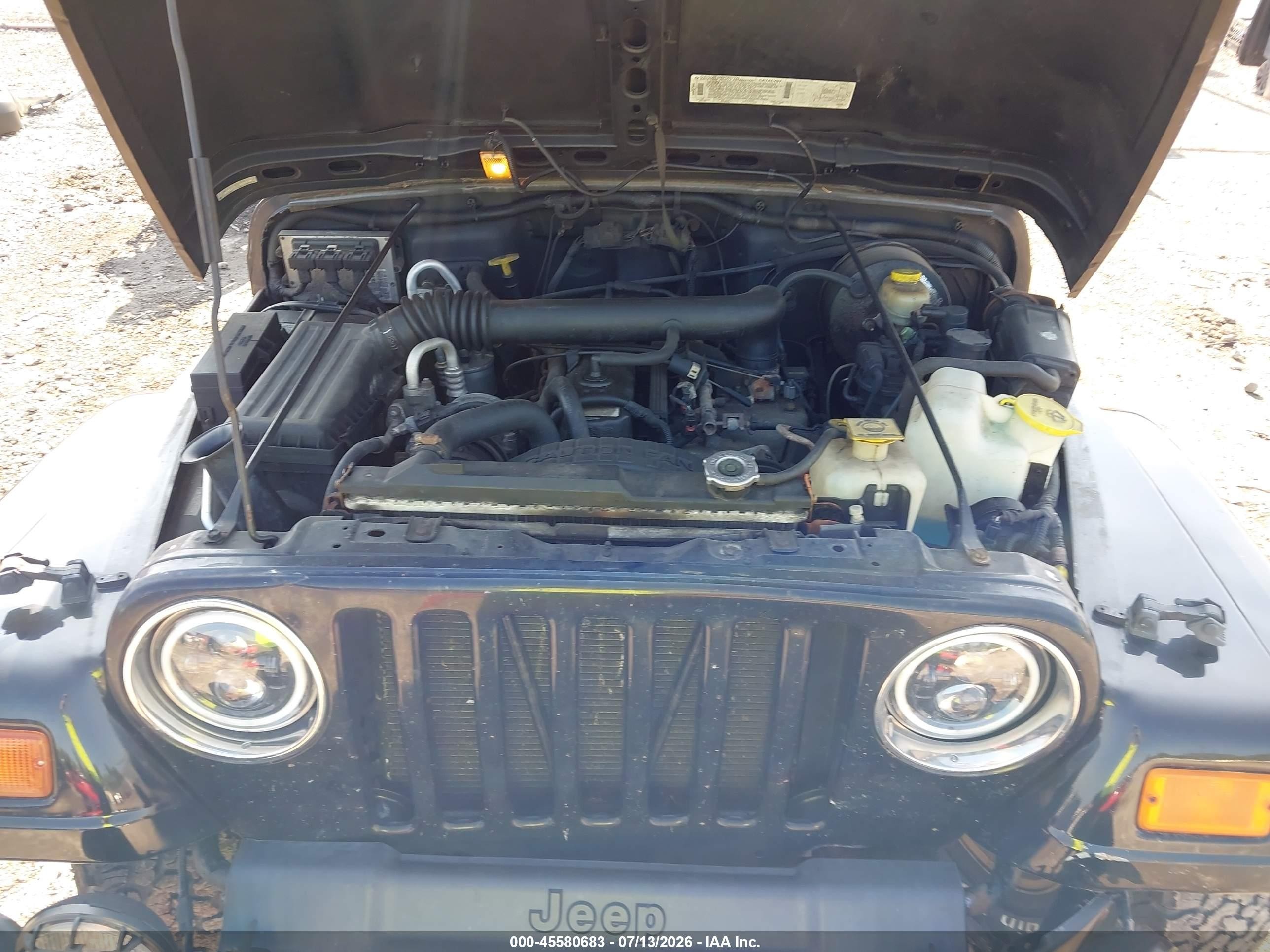 1999 Jeep Wrangler Sahara Черный vin: 1J4FY49S2XP454471