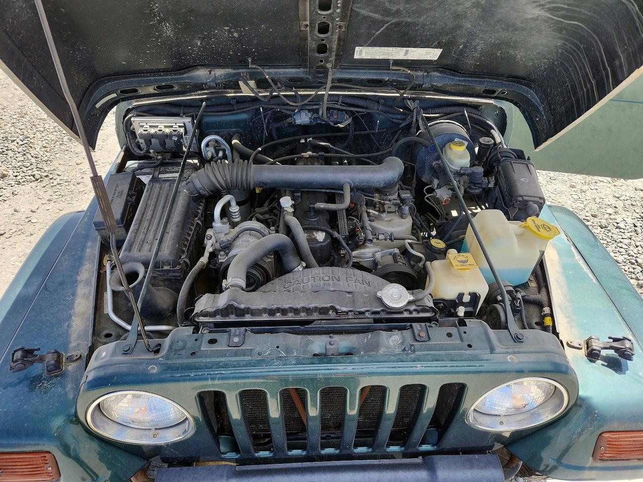 1999 Jeep Wrangler / Tj Sahara Green vin: 1J4FY49S3XP433046