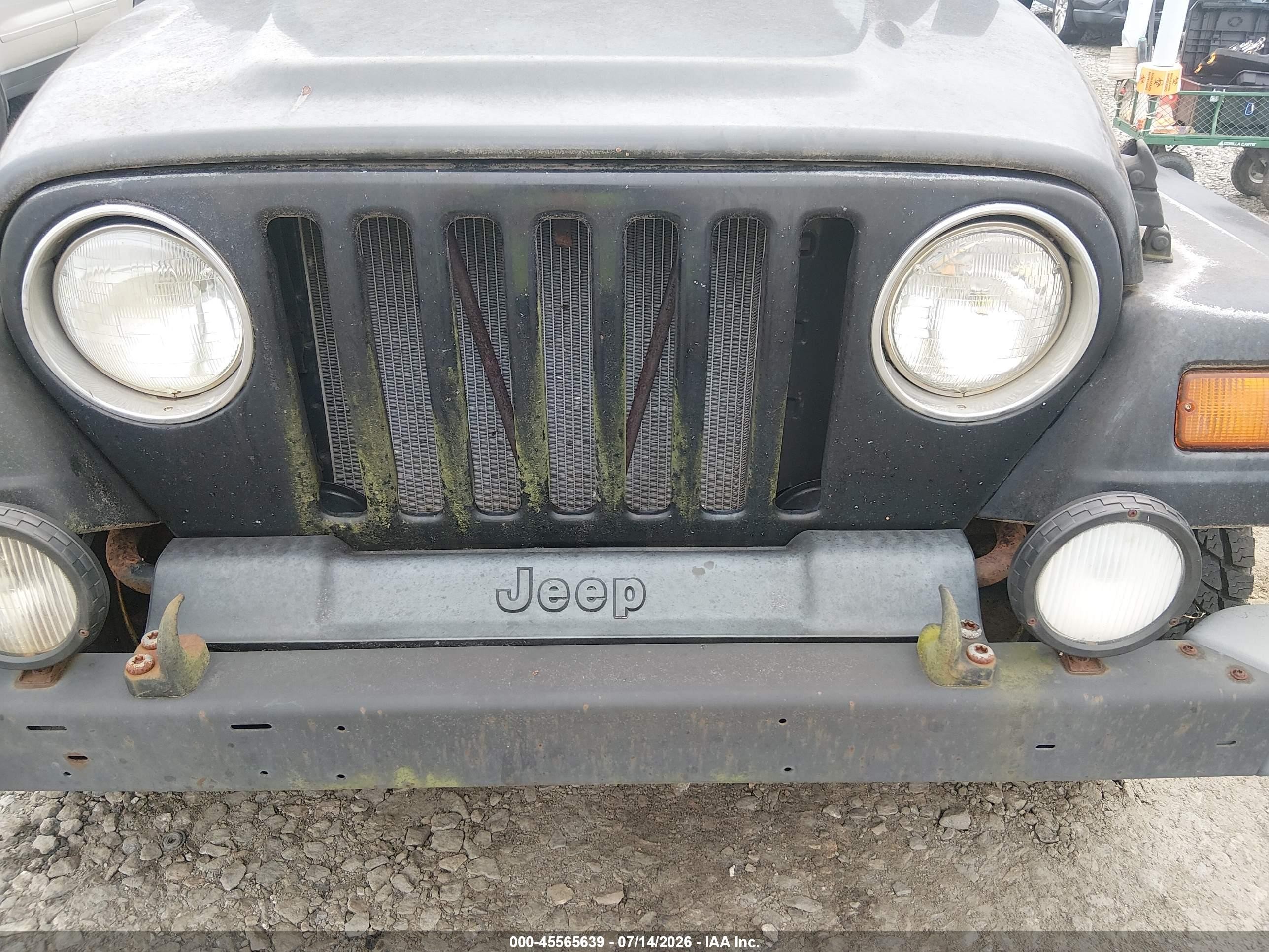 1997 Jeep Wrangler Sahara Black vin: 1J4FY49S5VP543979
