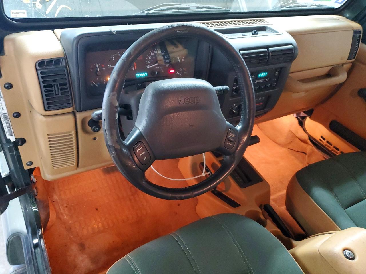 1998 Jeep Wrangler / Tj Sahara Зеленый vin: 1J4FY49S6WP726664