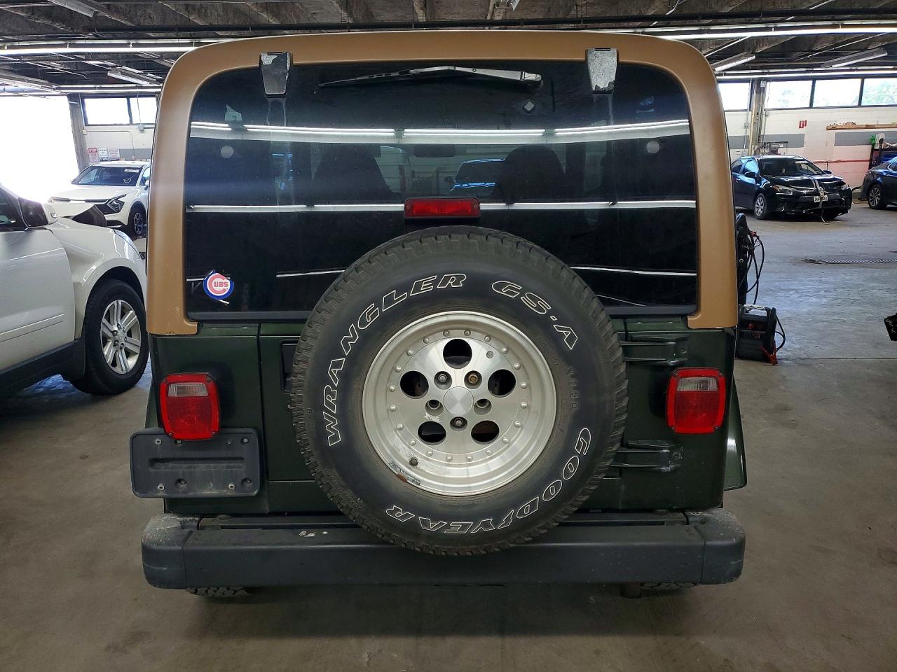 1998 Jeep Wrangler / Tj Sahara Зеленый vin: 1J4FY49S6WP726664