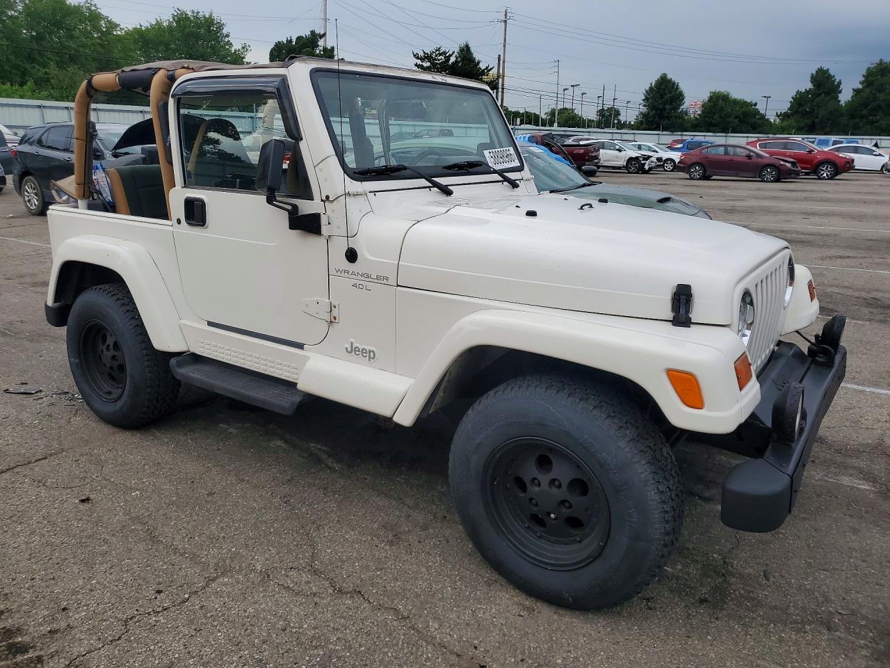 1997 Jeep Wrangler / Tj Sahara White vin: 1J4FY49S7VP520381