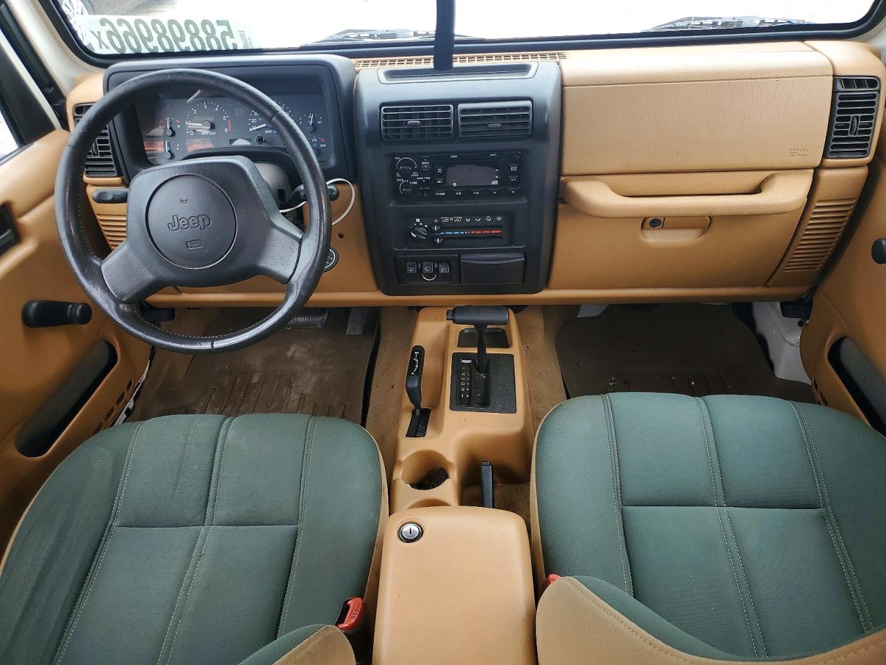 1997 Jeep Wrangler / Tj Sahara White vin: 1J4FY49S7VP520381